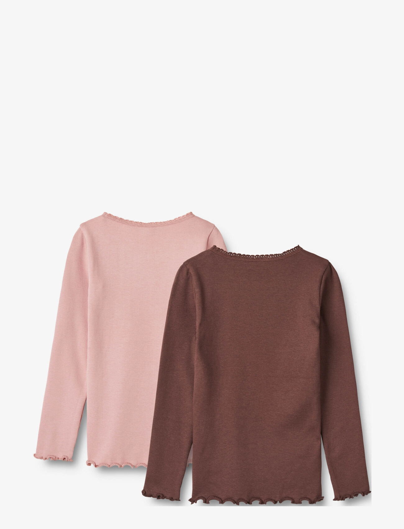 Wheat - 2 Rib T-Shirt L/S Reese - rose frost eggplant - 1