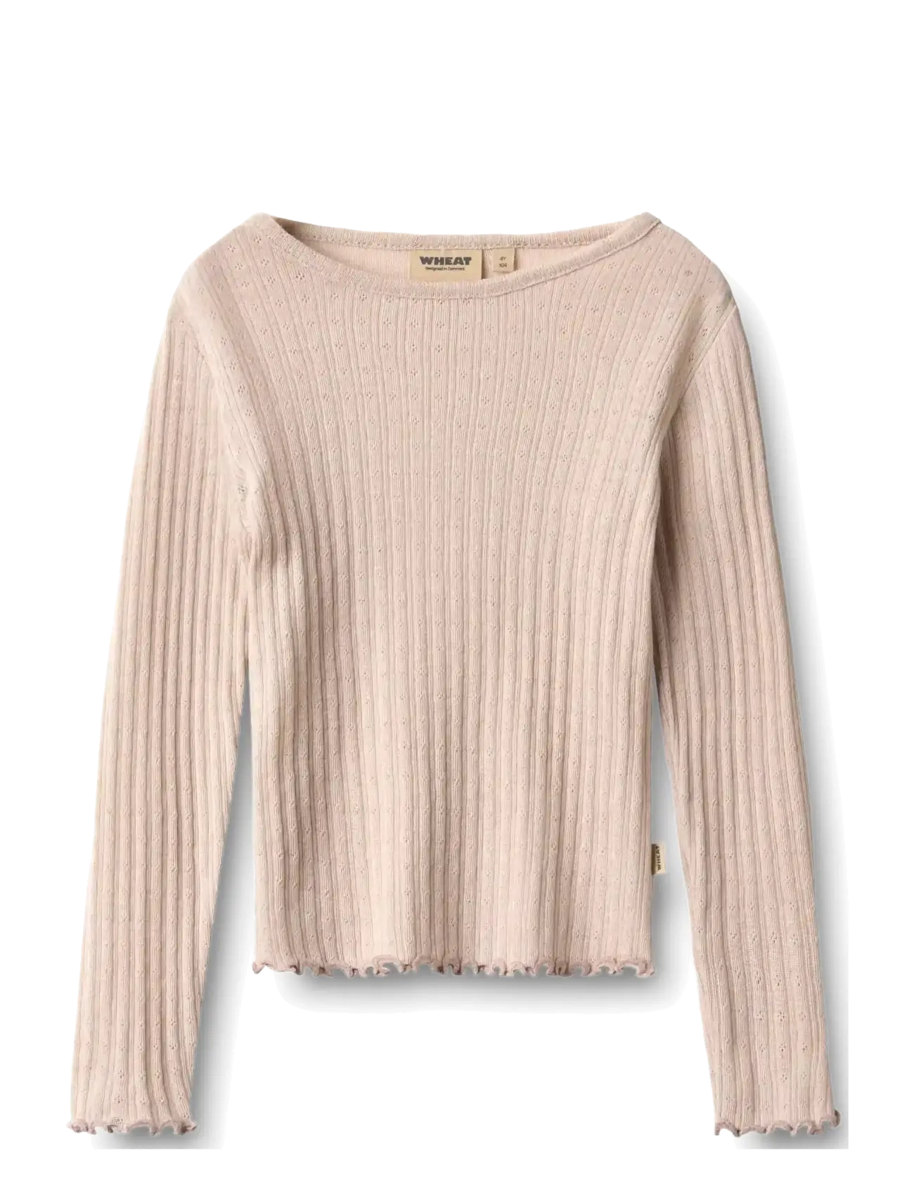 Wheat Wool silk T-Shirt L/S Alli - Lõbu välitingimustes - PALE LILAC / purple