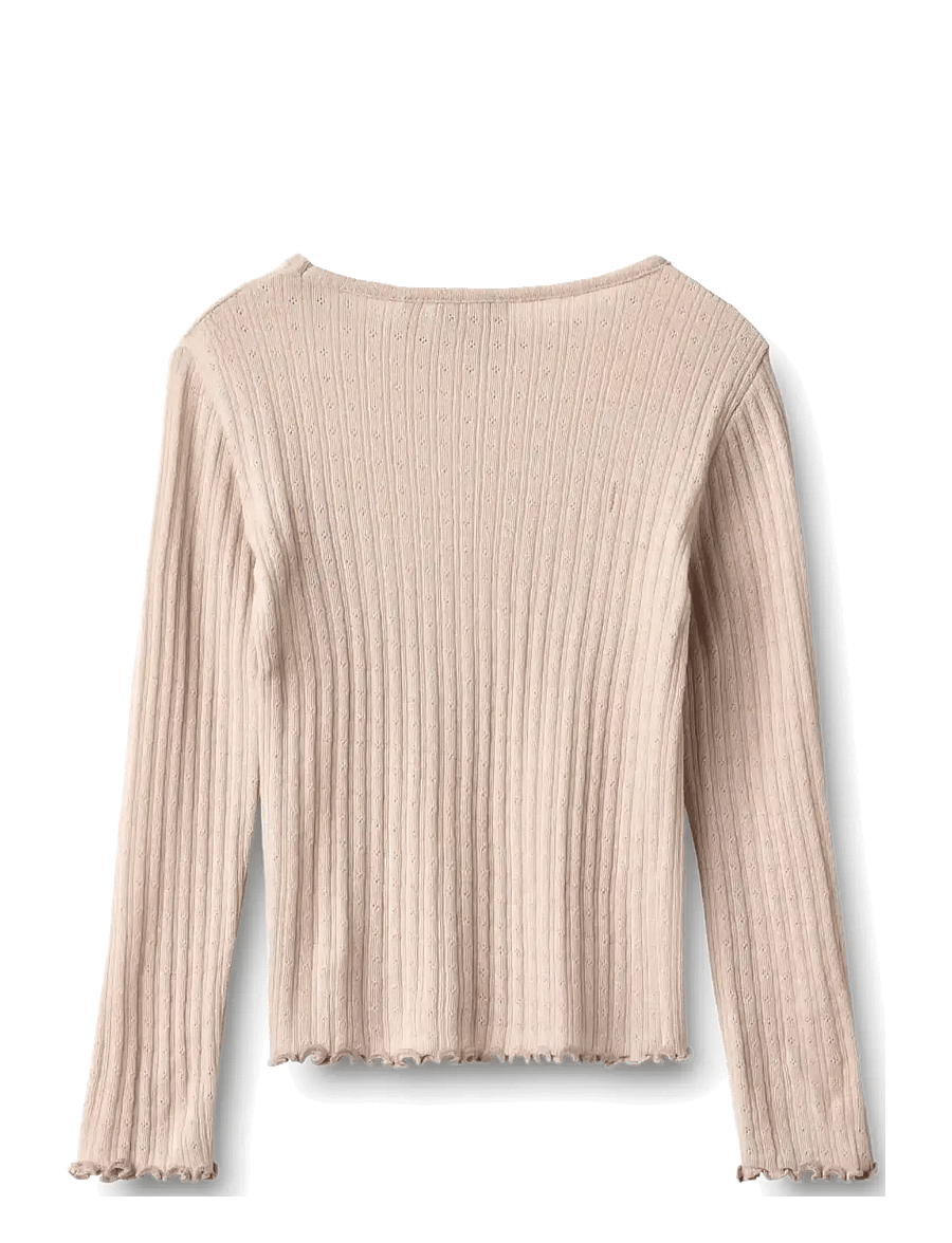 Wheat - Wool silk T-Shirt L/S Alli - pale lilac - 1