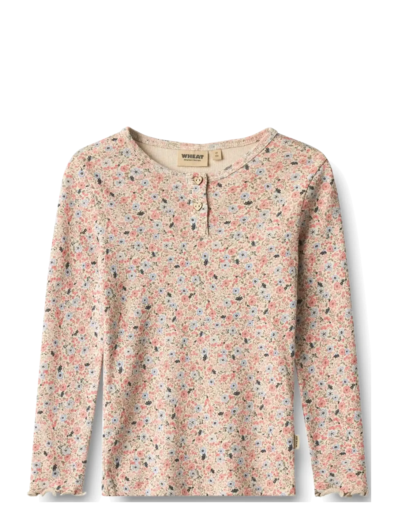 Wheat T-shirt L/S Eja - Alles anzeigen - GREY CLOUD FLOWERS / cream