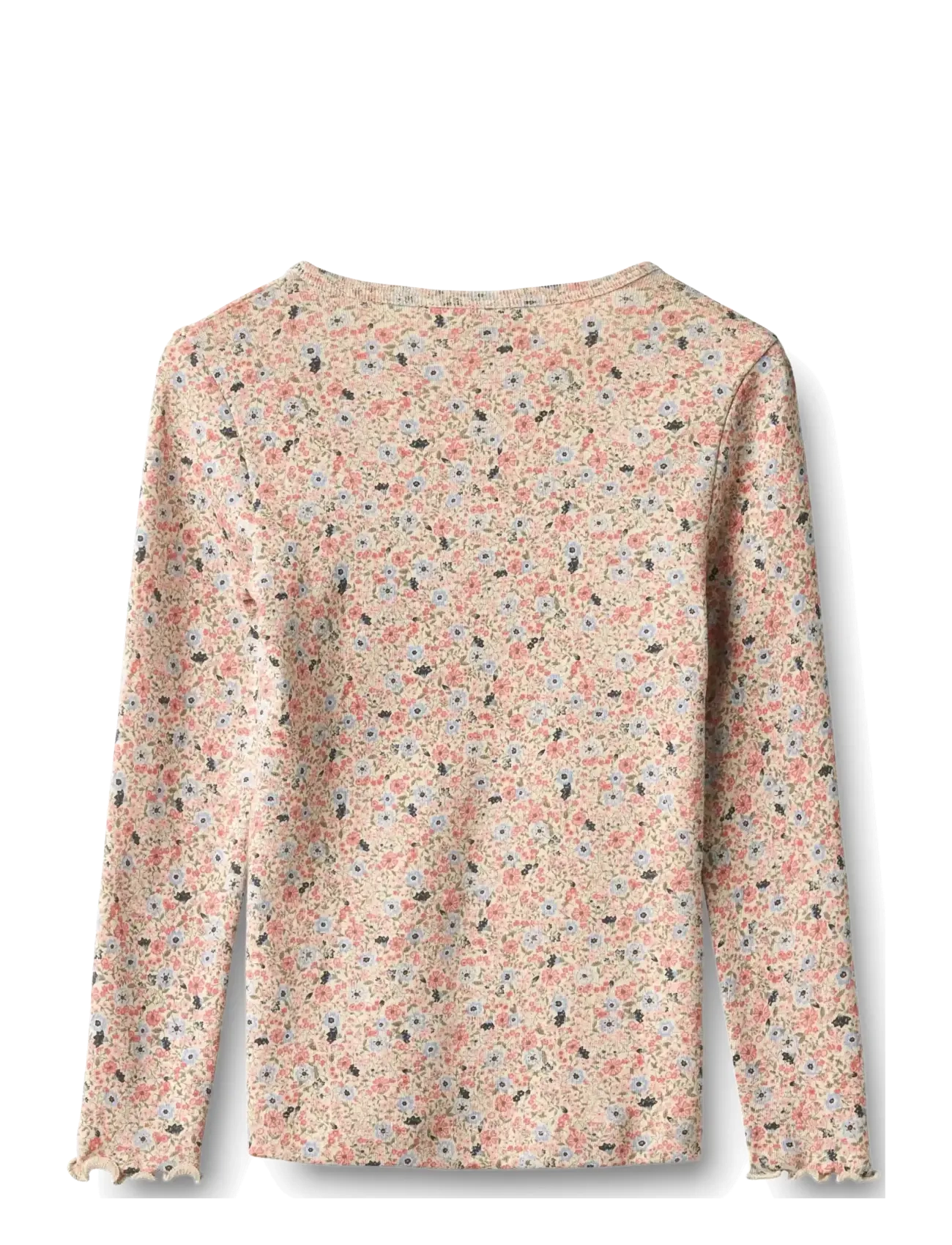Wheat - T-shirt L/S Eja - grey cloud flowers - 1