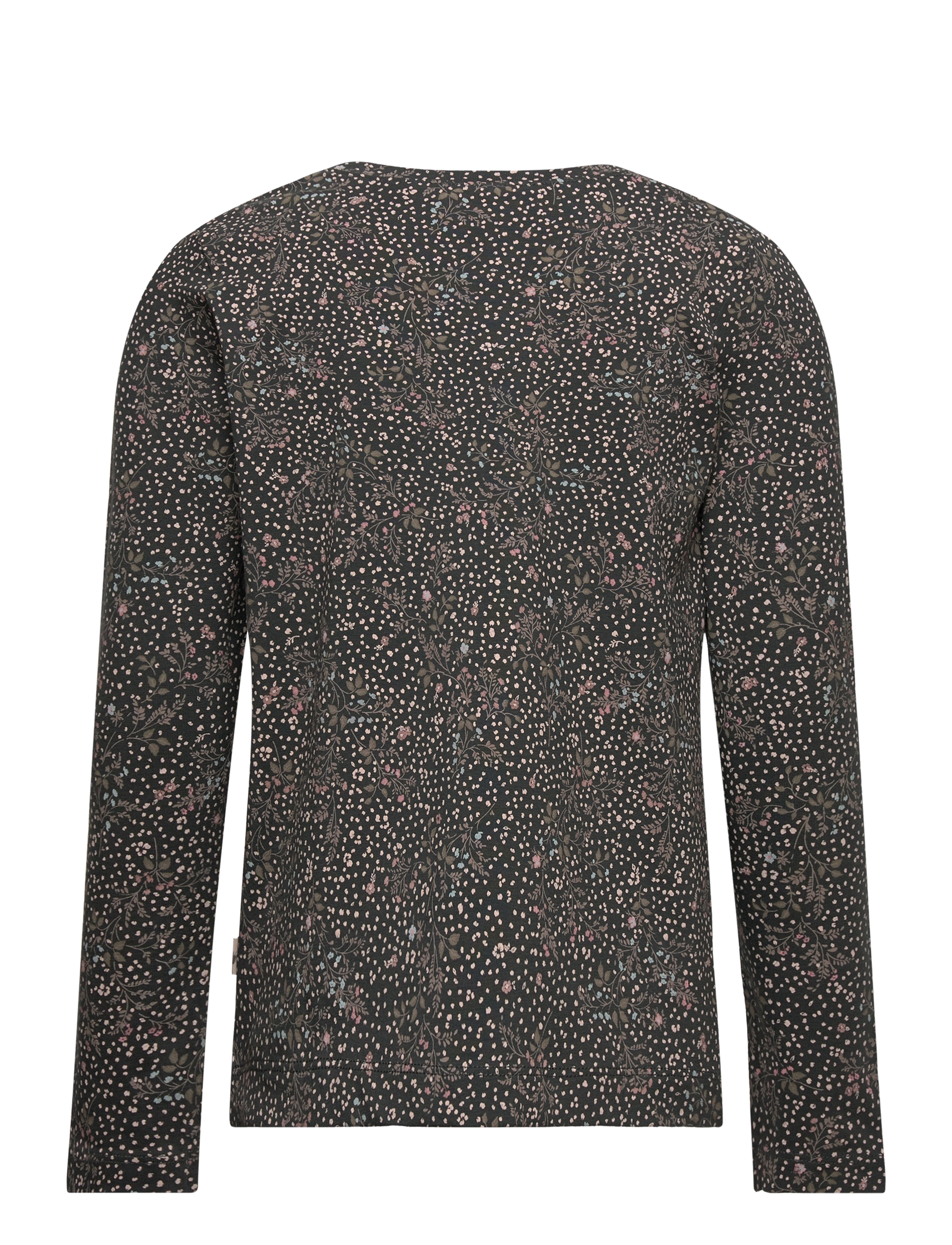 Wheat - T-Shirt Manna - black coal small flowers - 1