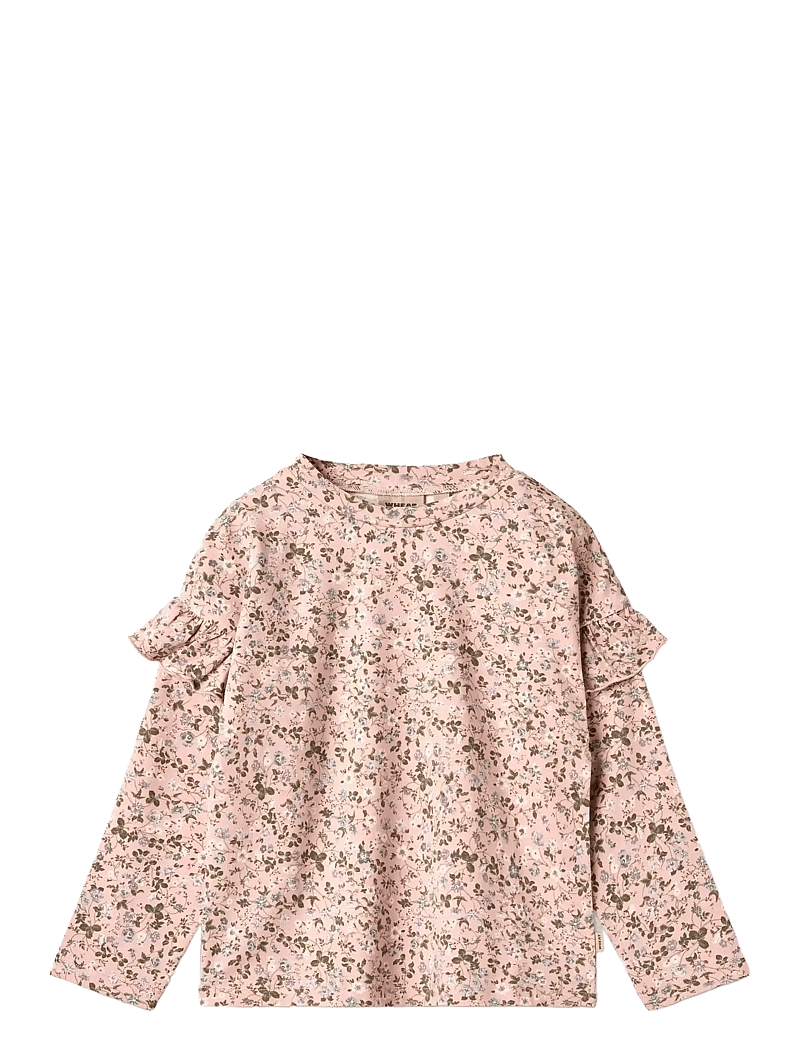 Wheat - T-shirt L/S Belinda - langærmede t-shirts - rose powder flowers - 0