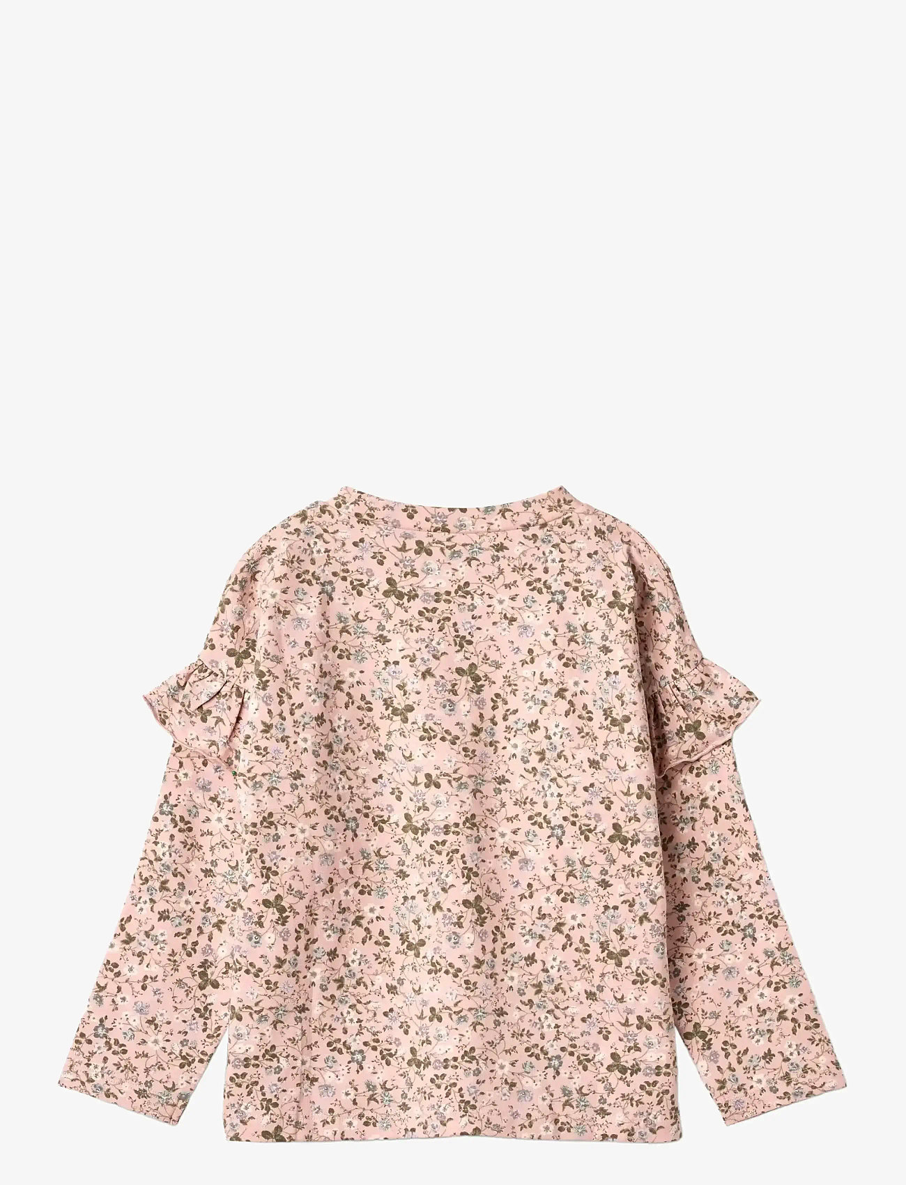 Wheat - T-shirt L/S Belinda - langærmede t-shirts - rose powder flowers - 1