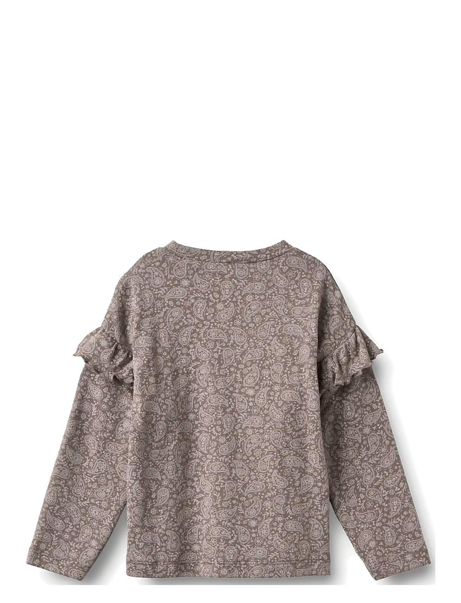 Wheat - T-shirt L/S Belinda - langärmelig - purple plum paisley - 1