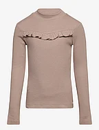 T-Shirt Rib LS Rosetta - SOFT BROWN