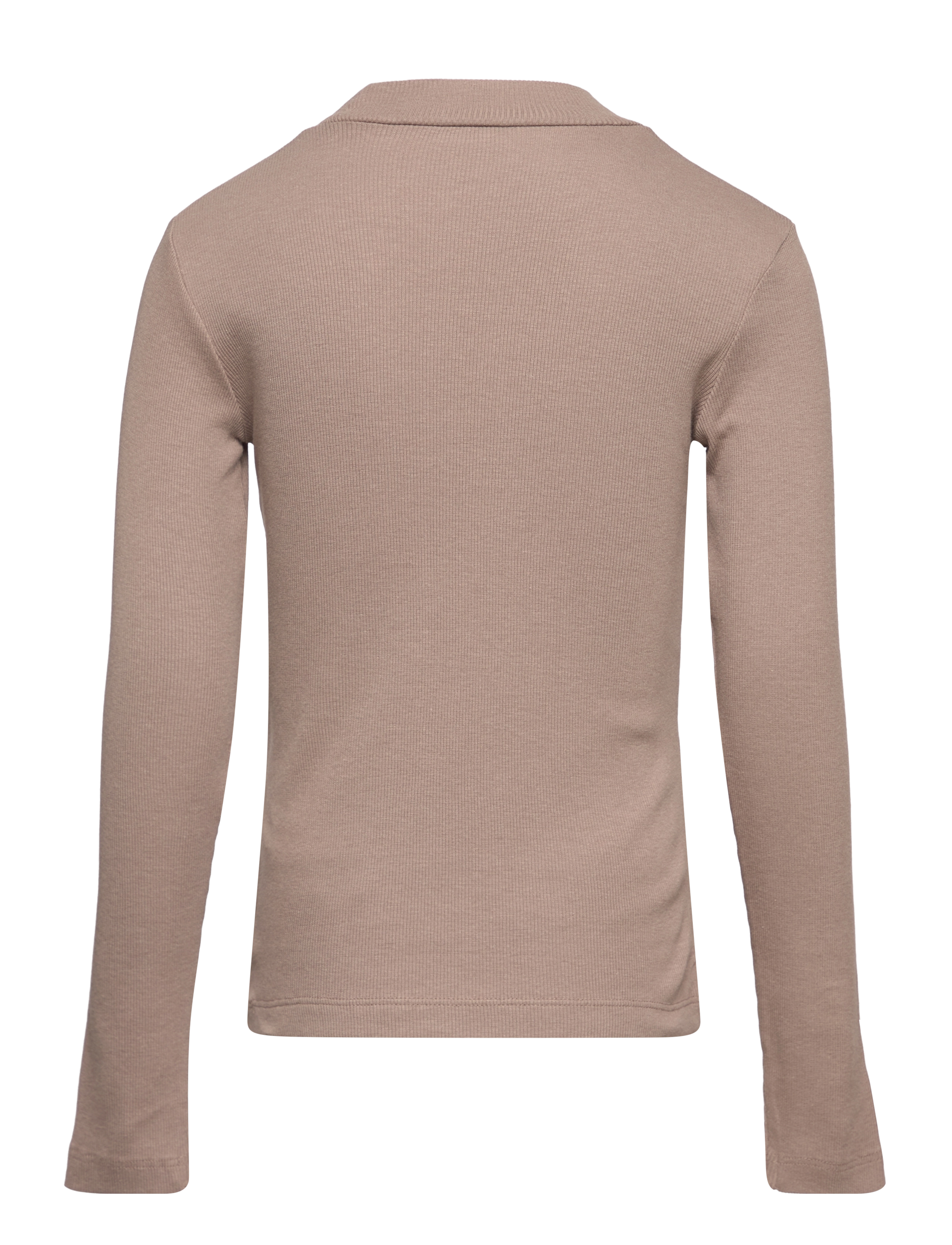 Wheat - T-Shirt Rib LS Rosetta - soft brown - 1