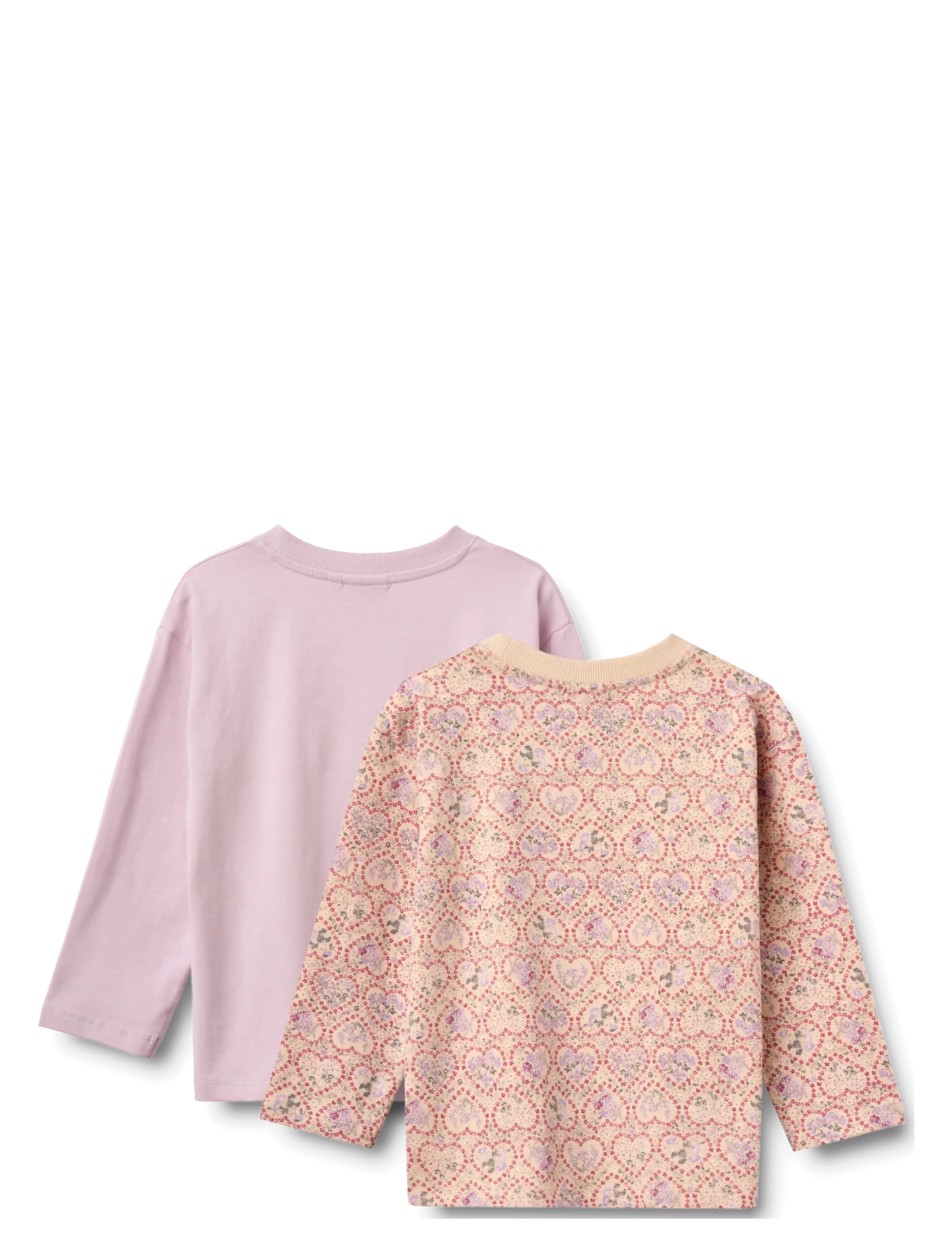 Wheat - 2 T-shirt L/S Dixie - długi rękaw - magenta heart flowers - 1