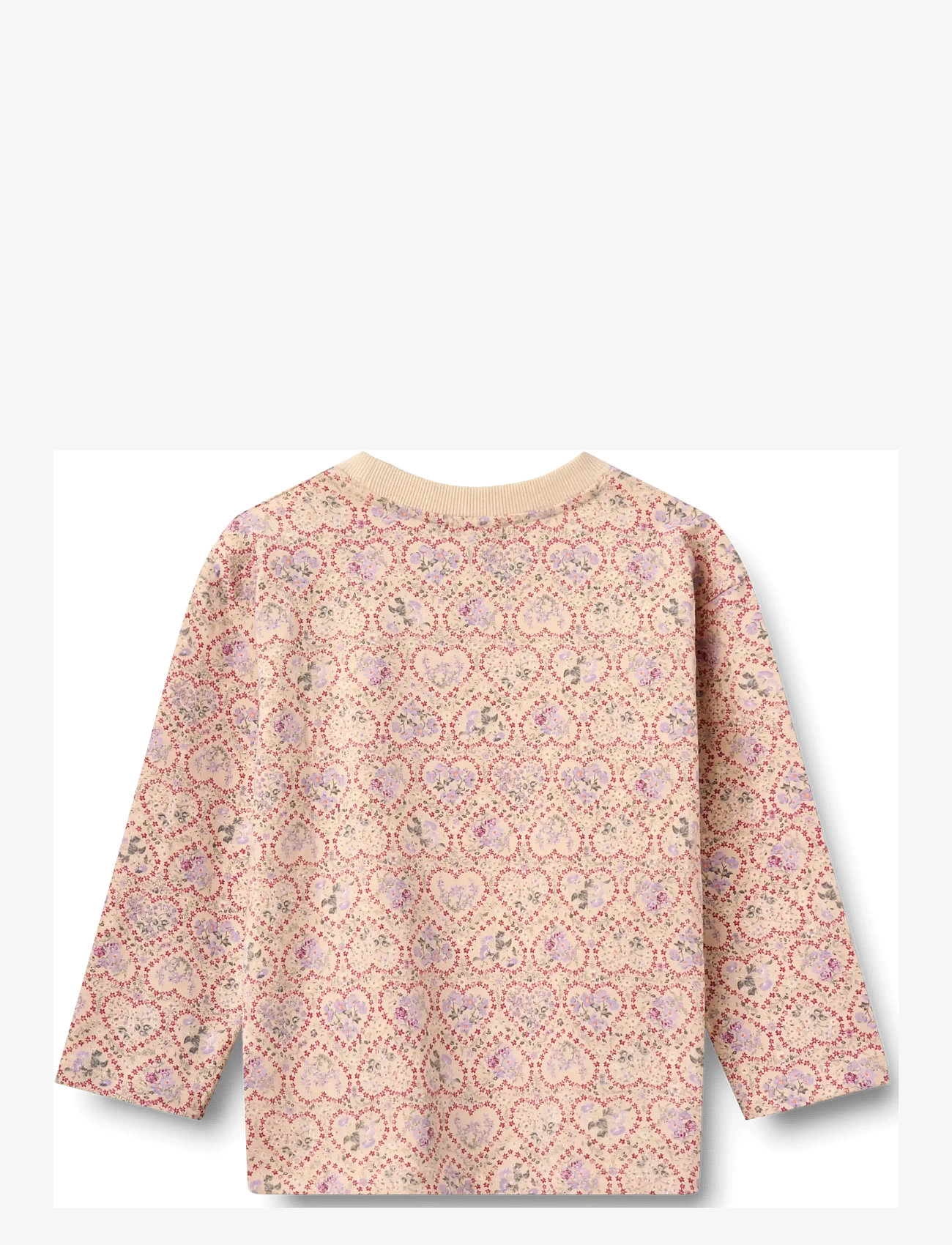 Wheat - 2 T-shirt L/S Dixie - langärmelig - magenta heart flowers - 3