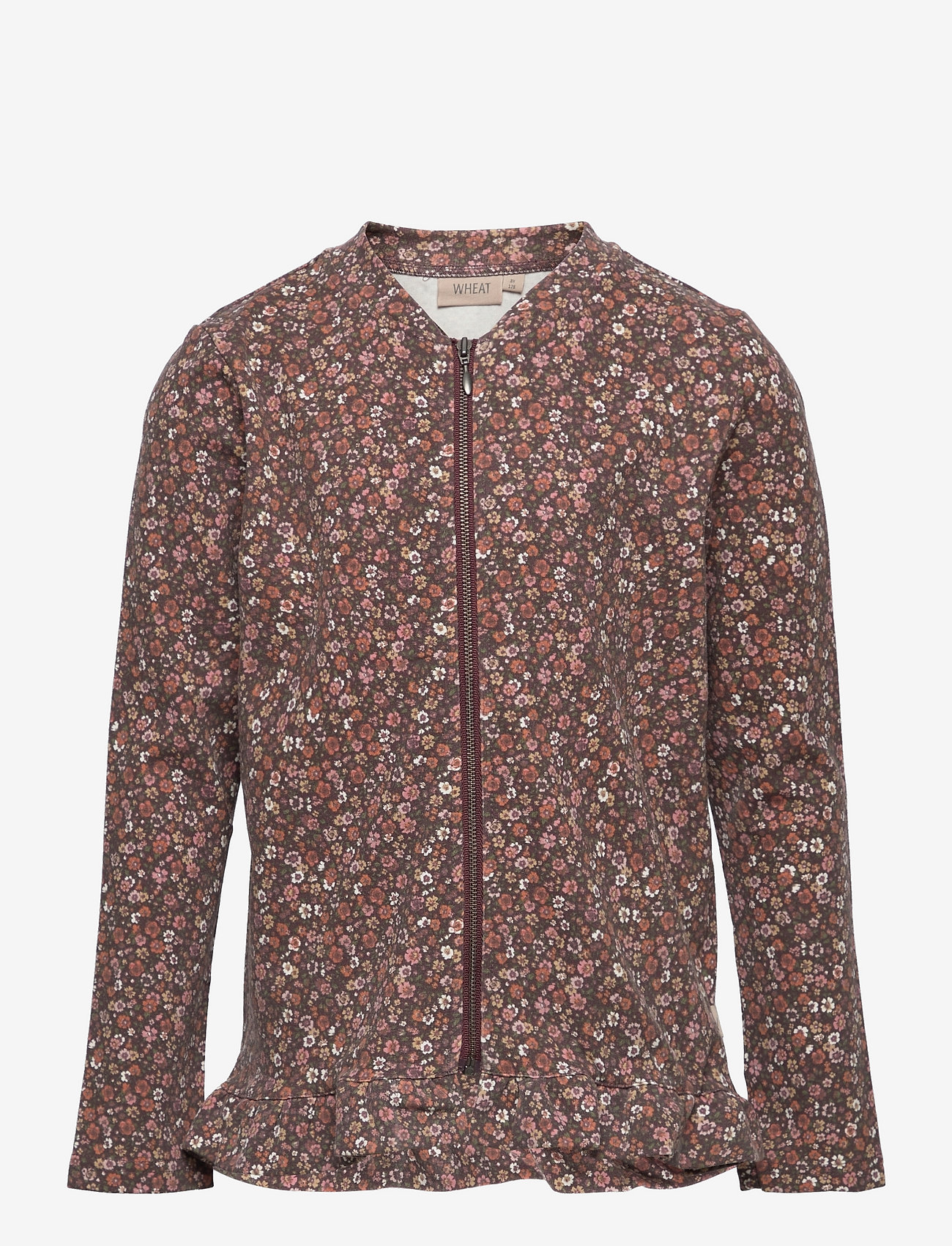 Wheat - Sweat Cardigan Alicia - maroon flowers - 0