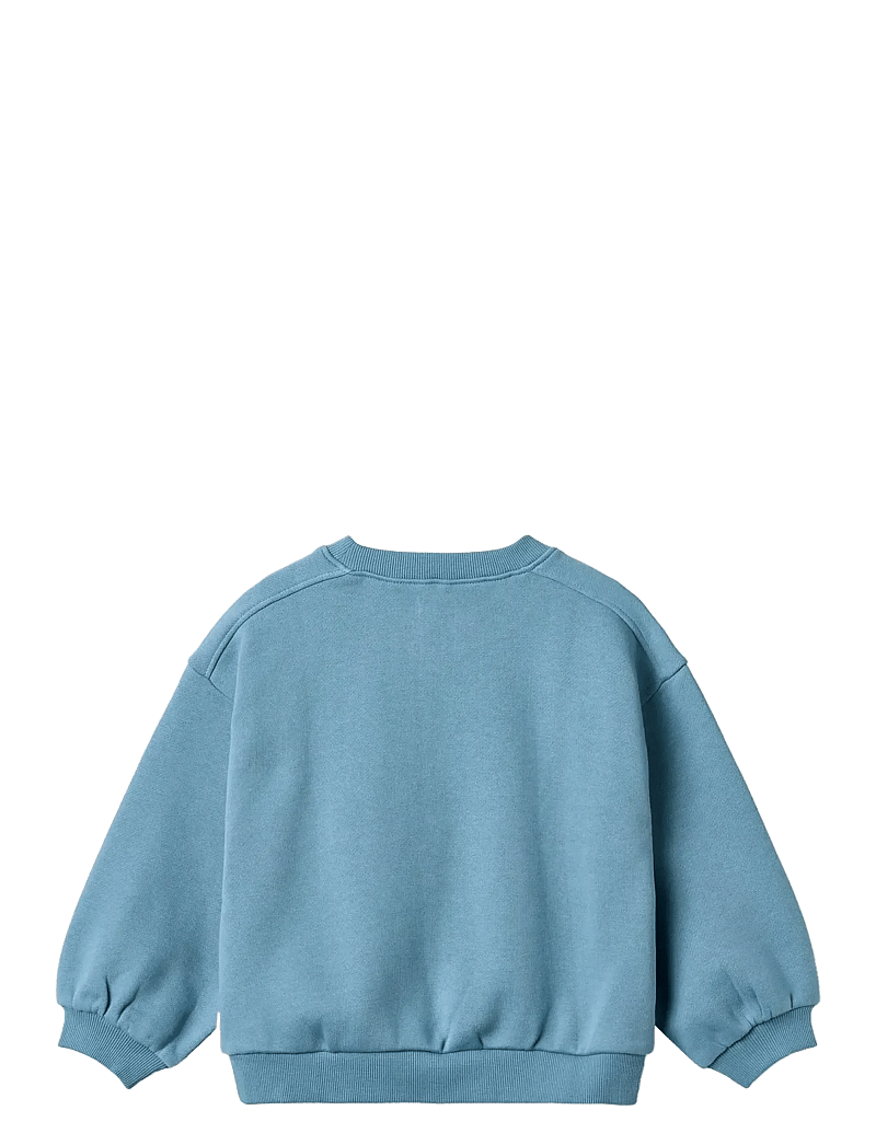 Wheat - Sweatshirt L/S embroidery Eliza - sweatshirts - winter blue - 1