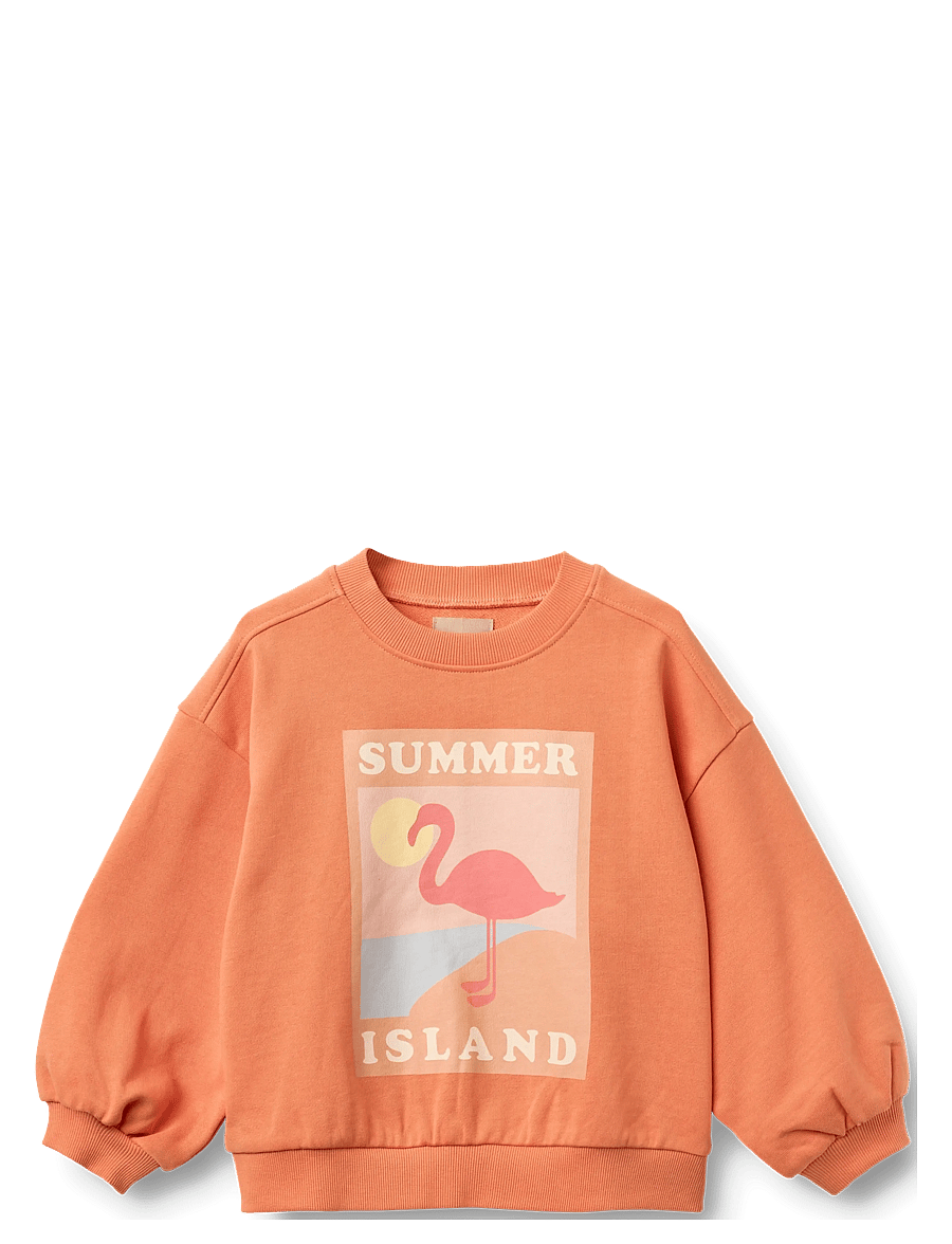 Wheat - Sweatshirt L/S Eliza - sweatshirts - sunkissed orange - 1