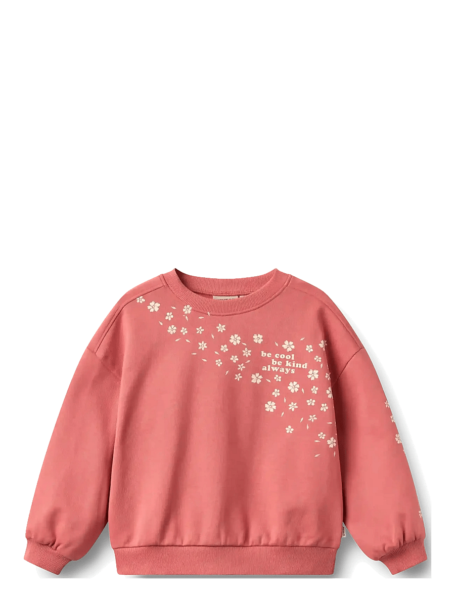 Wheat - Sweatshirt L/S Eliza - sweatshirts - faded red - 1