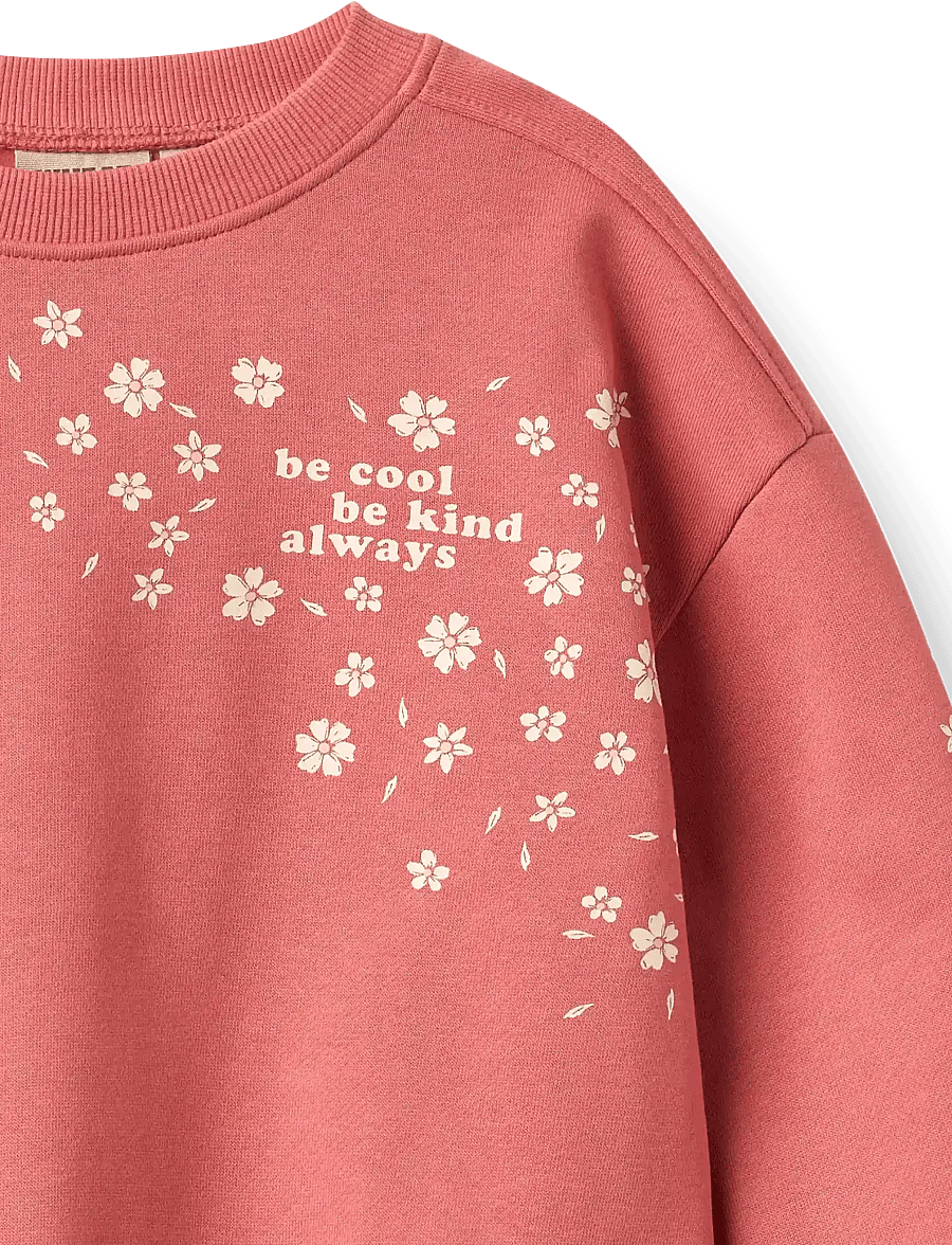 Wheat - Sweatshirt L/S Eliza - sweatshirts - faded red - 3