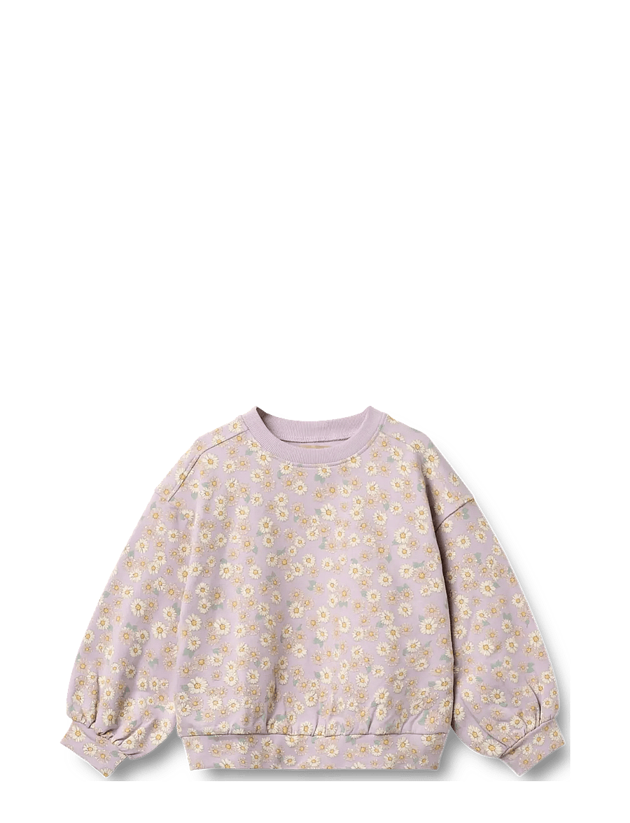 Wheat - Sweatshirt L/S Lia - dressipluusid - lavender daisies - 1