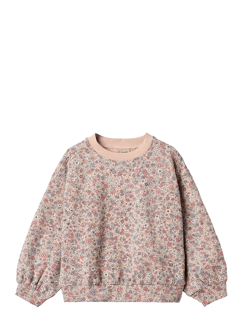 Wheat - Sweatshirt L/S Lia - sweatshirts - rose dust flowers - 0