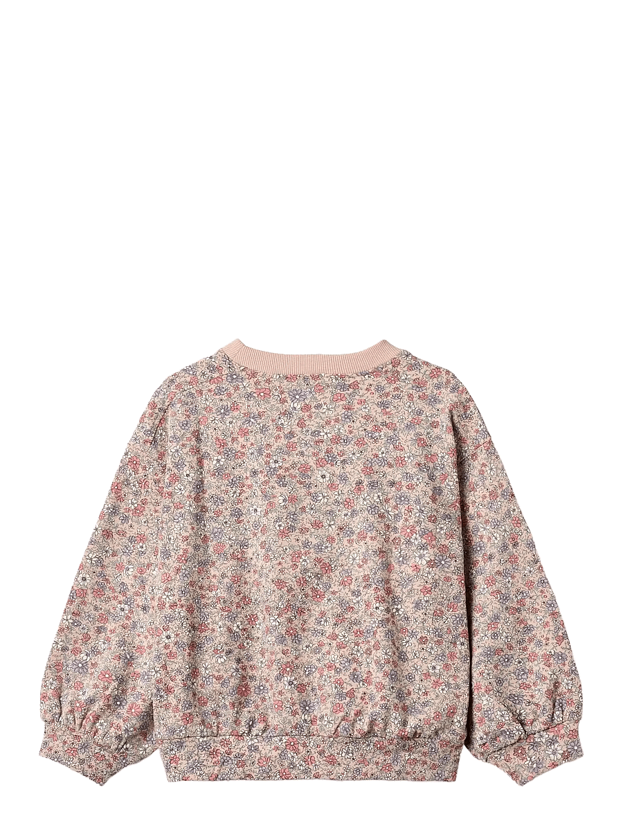 Wheat - Sweatshirt L/S Lia - rose dust flowers - 1
