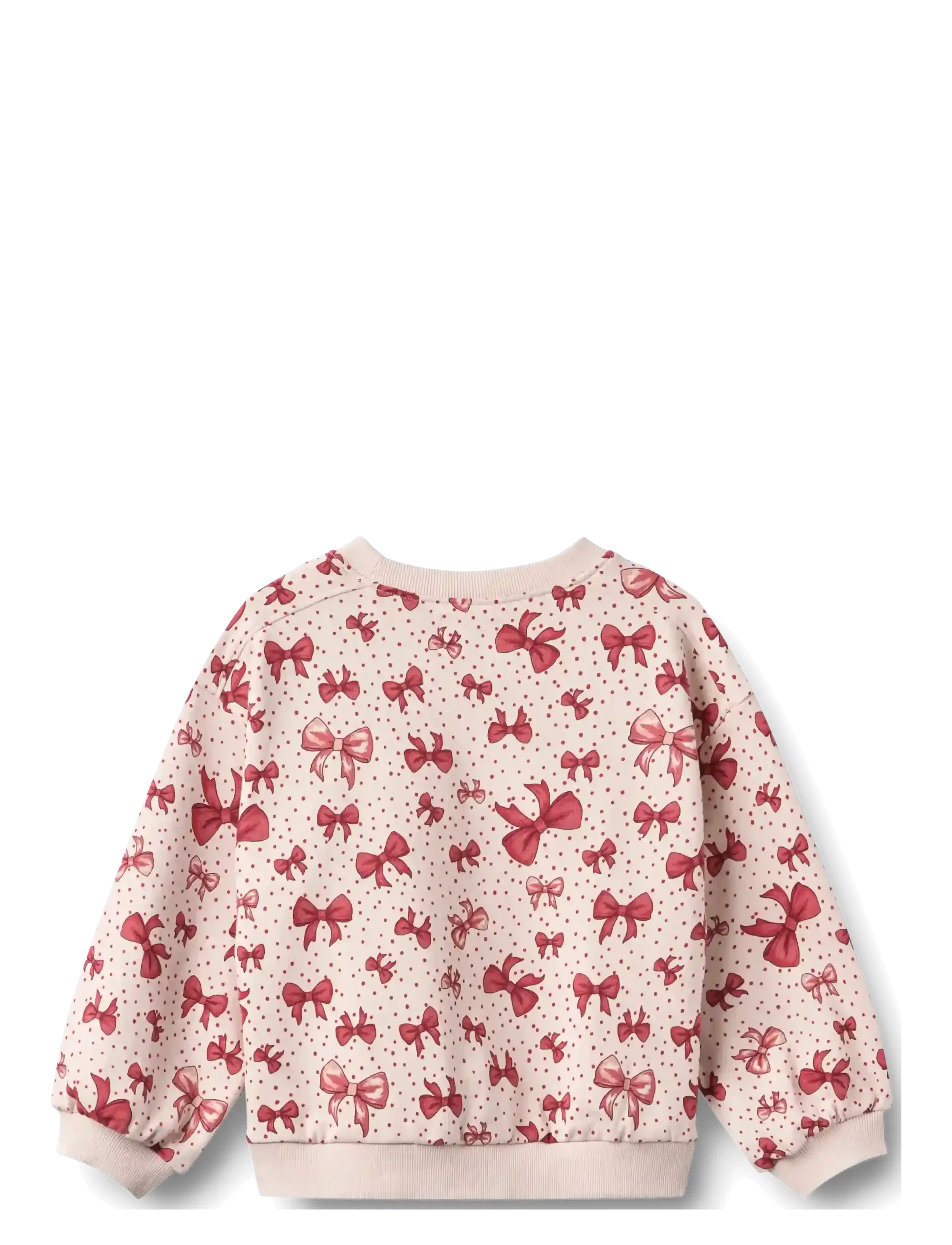 Wheat - Sweatshirt L/S Lia - dressipluusid - almond peach bows - 1