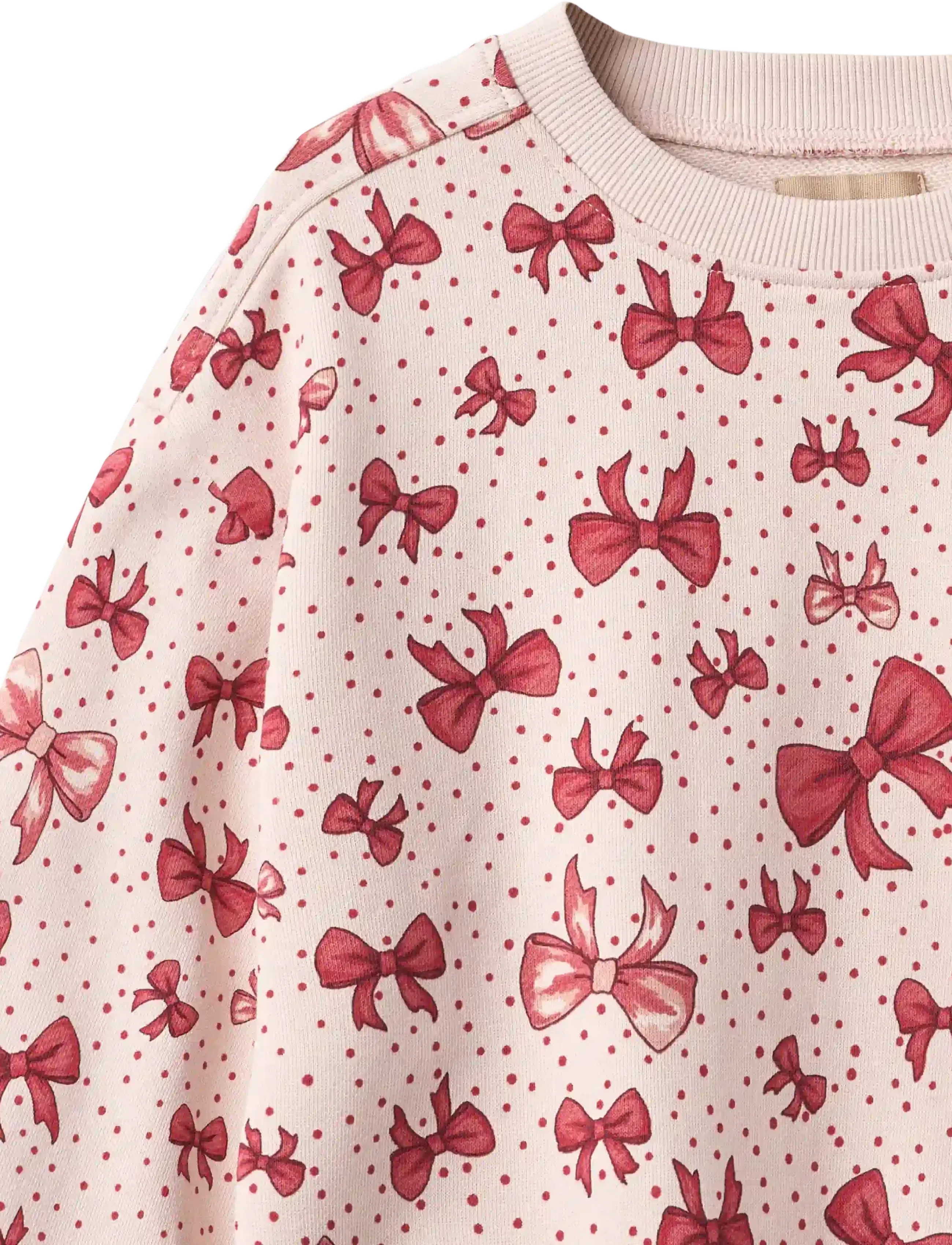 Wheat - Sweatshirt L/S Lia - dressipluusid - almond peach bows - 2