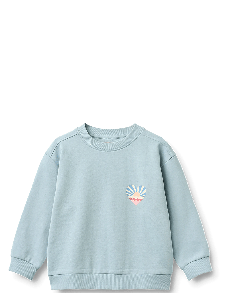Wheat - Sweatshirt L/S Ellis - sweatshirts - summer sky - 0