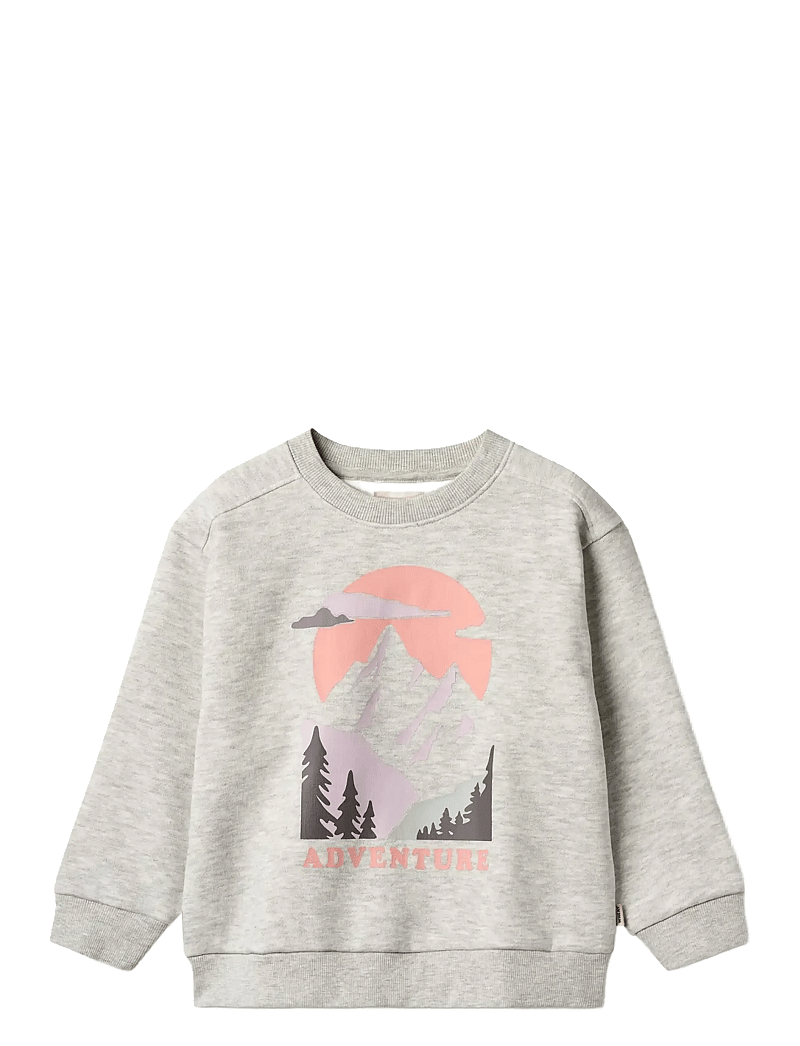 Wheat - Sweatshirt L/S Ellis - sweatshirts - light melange grey - 0