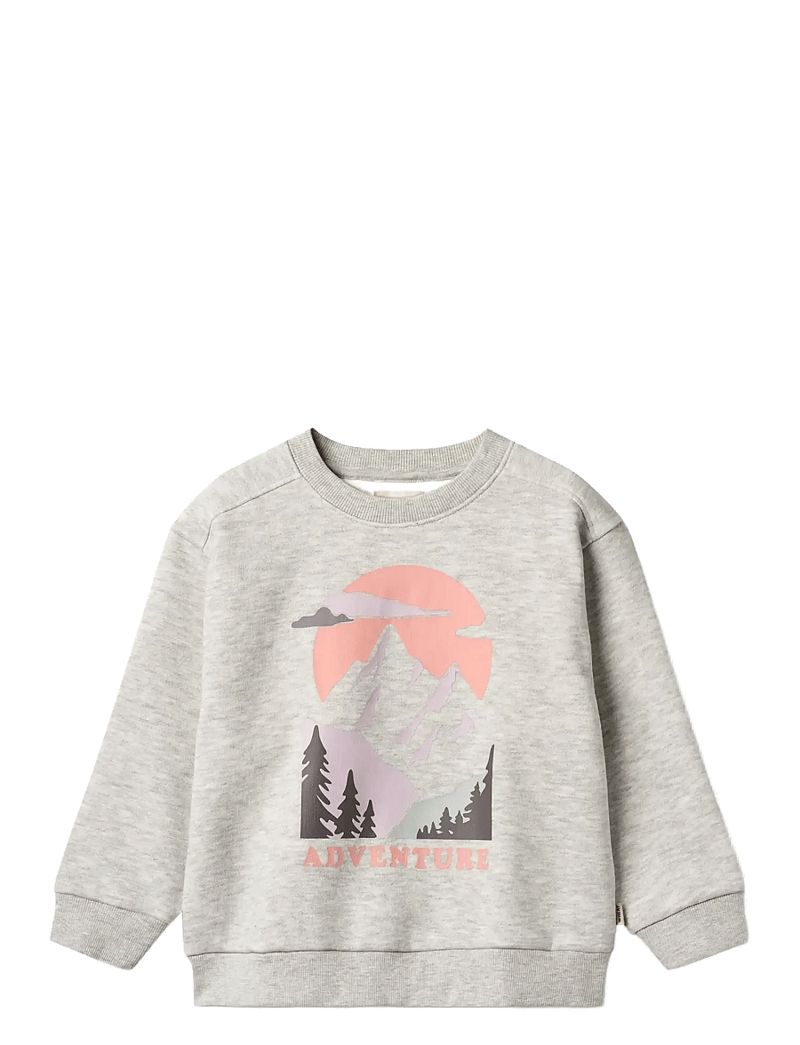 Wheat - Sweatshirt L/S Ellis - sweat-shirt - light melange grey - 0