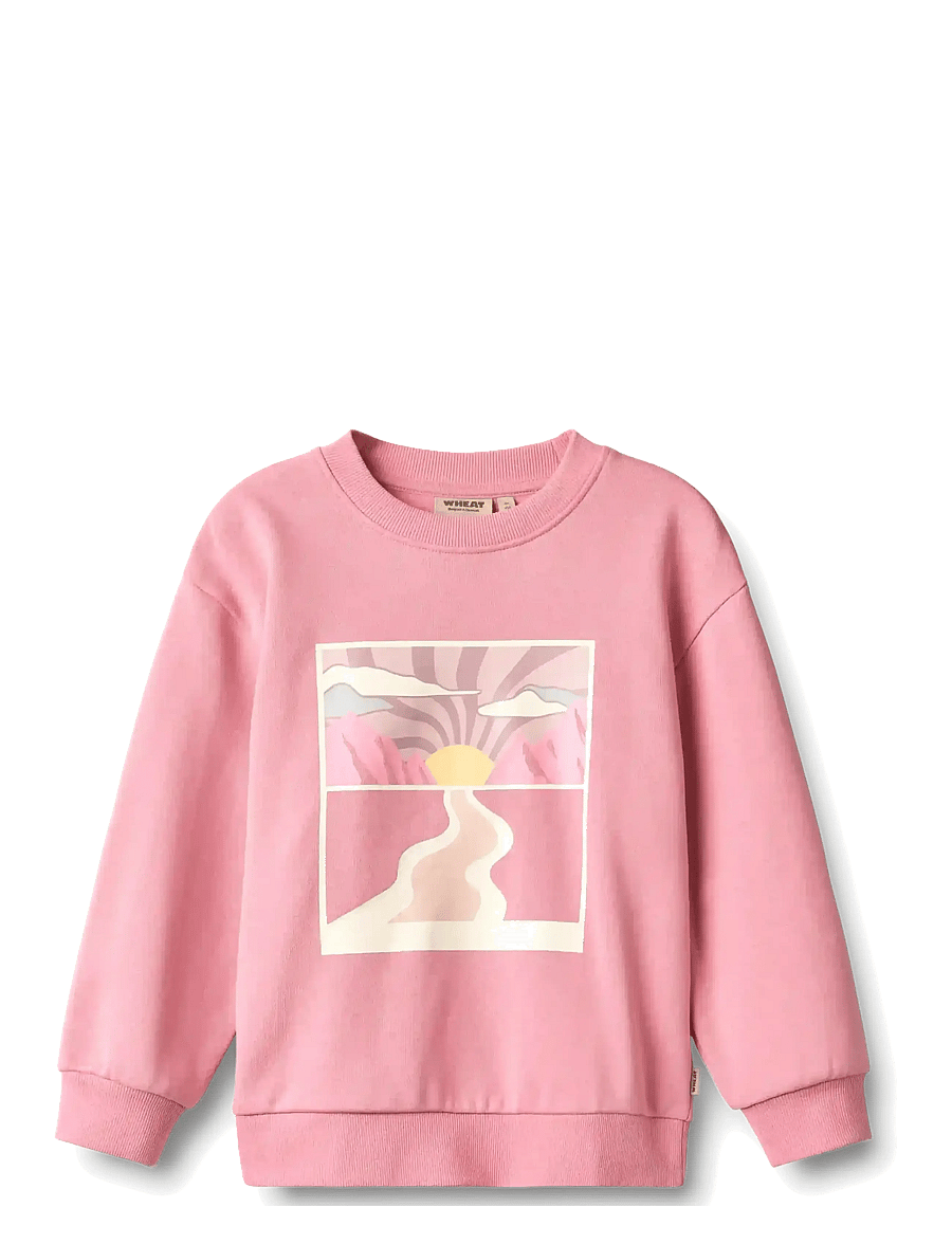 Wheat - Sweatshirt L/S Ellis - sweatshirts - wild rose - 0