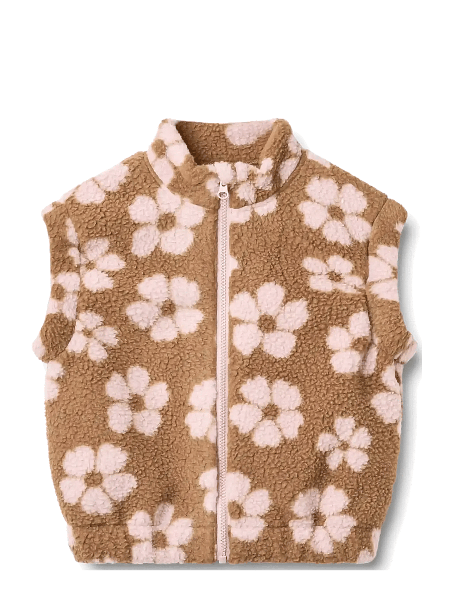Wheat - Fleece Vest Selina - shop efter alder - warm hazel flowers - 0