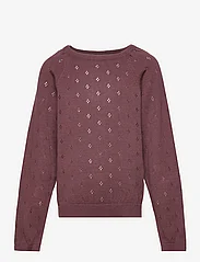 Wheat - Knit Pullover Mira - jumpers - aubergine - 0