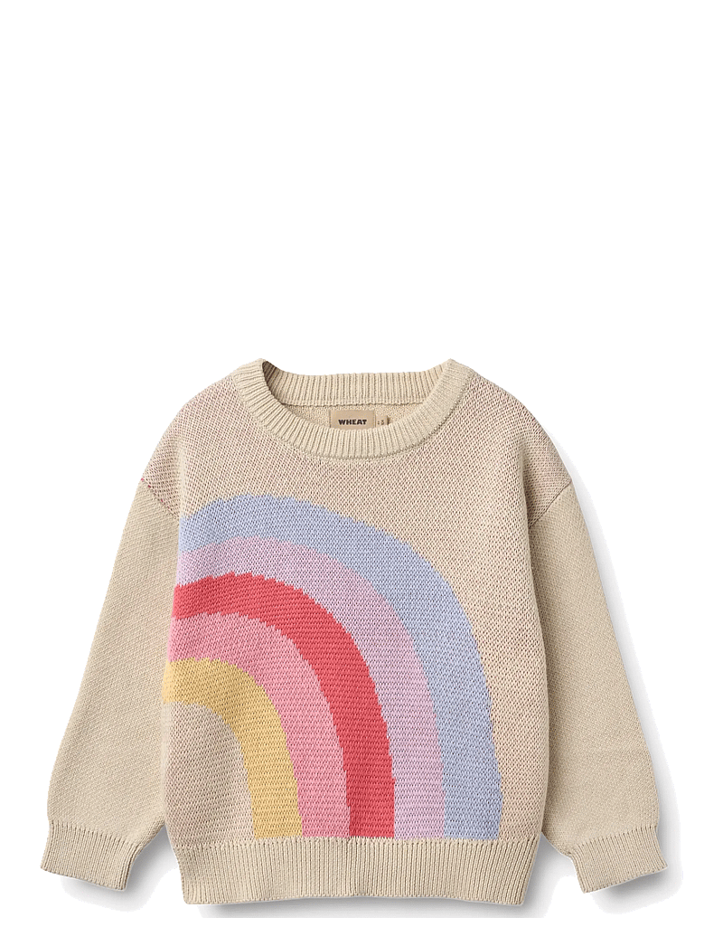 Wheat - Jacquard Pullover Solveig - stickade tröjor - rainbow - 1