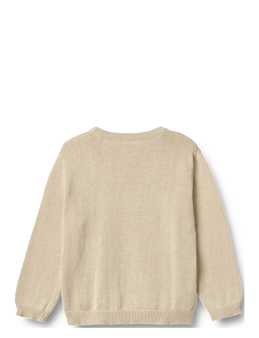 Wheat - Knit Pullover Embr. Lisa - pullover - offwhite - 1