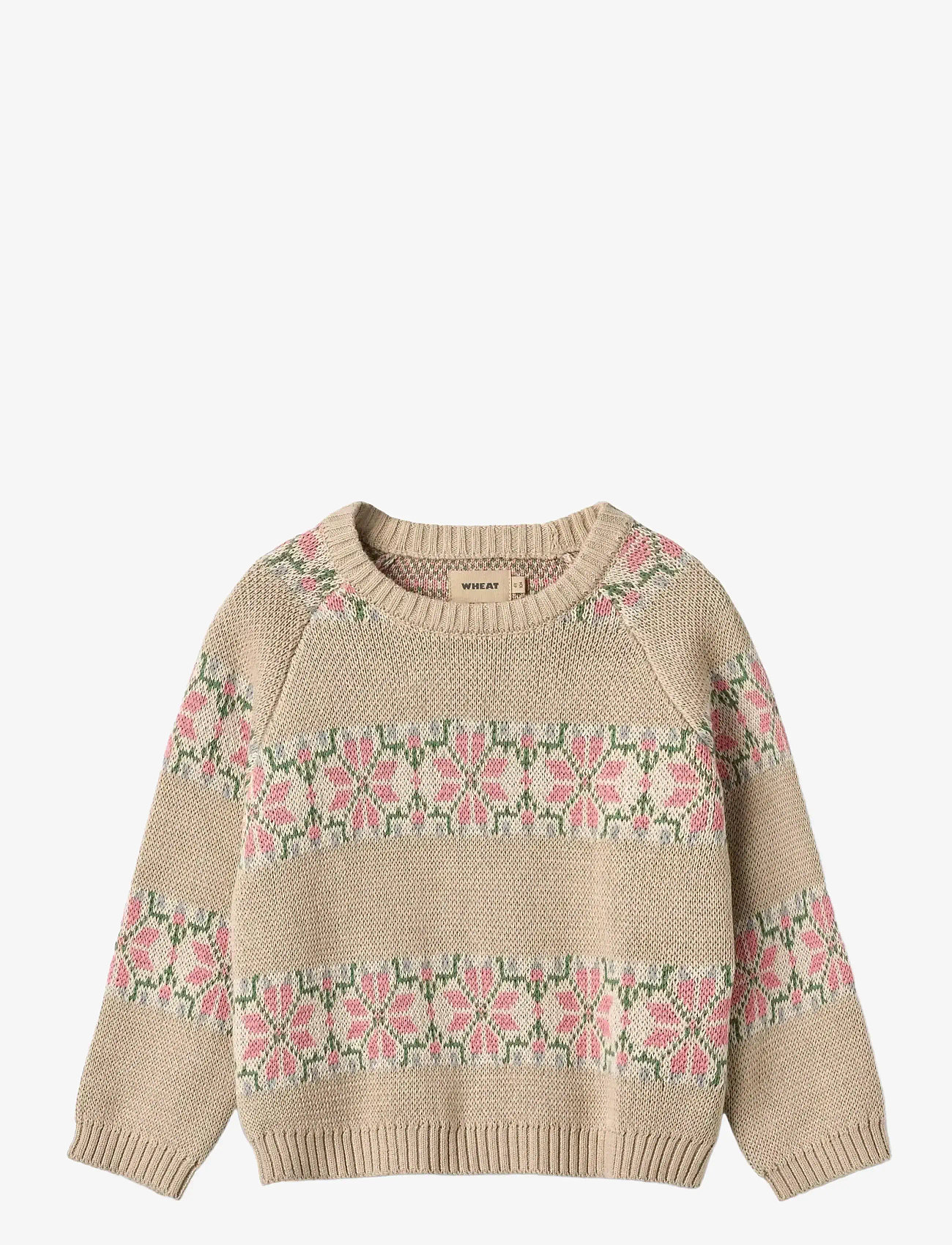 Wheat - Jacquard Pullover Alberte - sügisesed riided - warm sand - 0