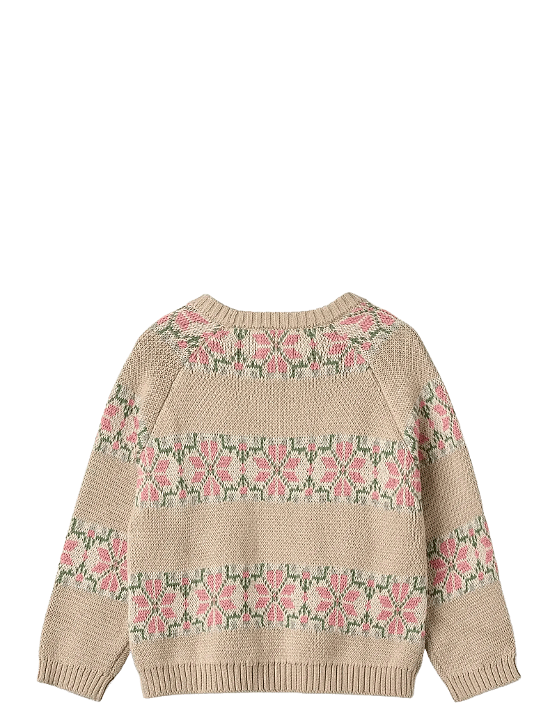 Wheat - Jacquard Pullover Alberte - pullover - warm sand - 2