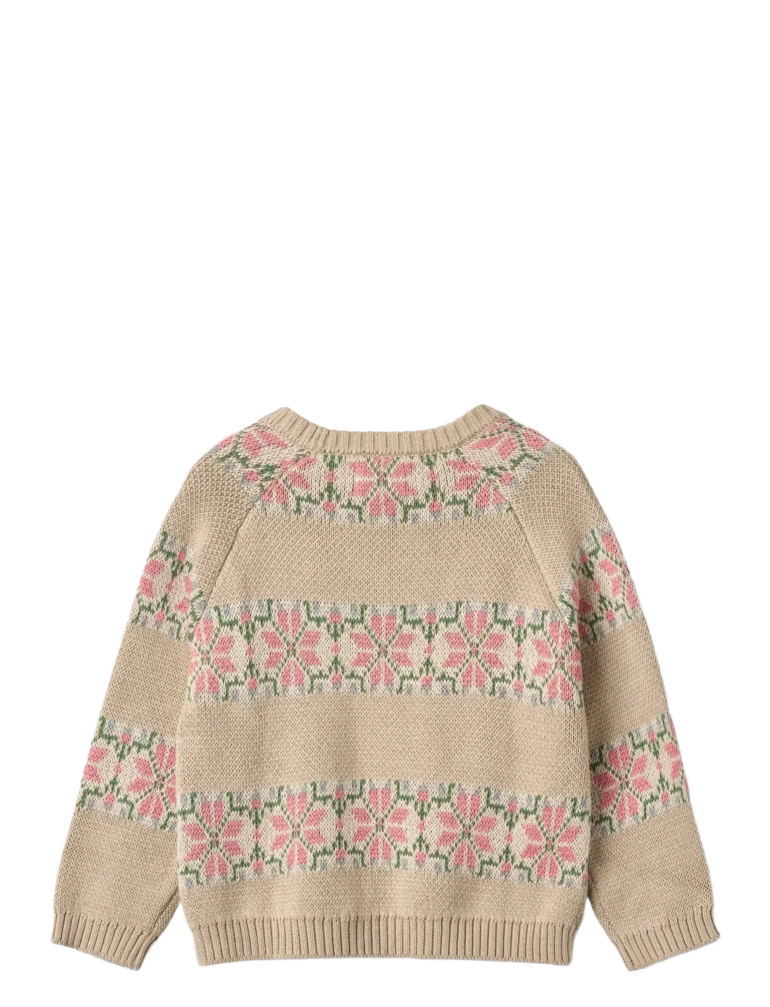 Wheat - Jacquard Pullover Alberte - warm sand - 2