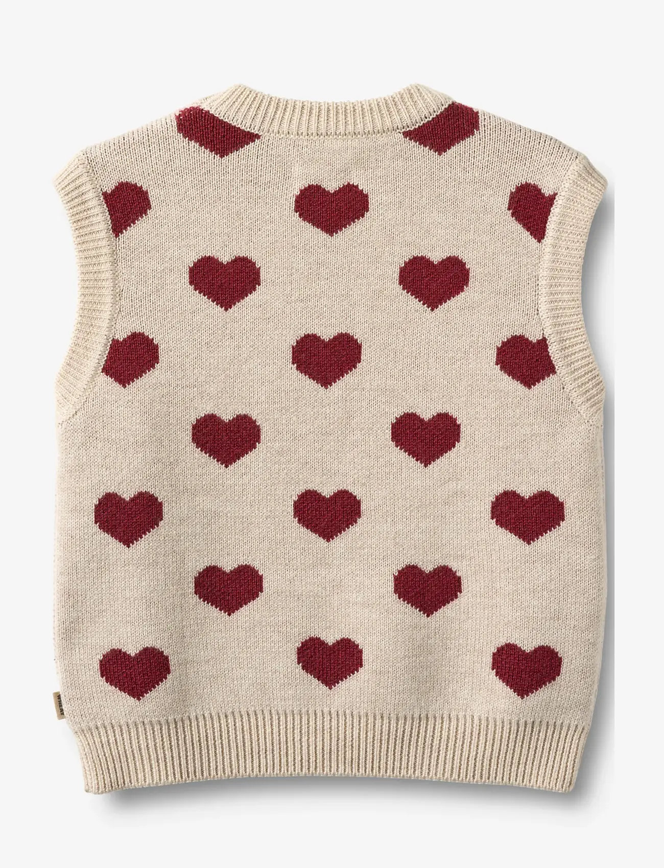 Wheat - Jacquard Vest Gaby - veste - offwhite melange - 1