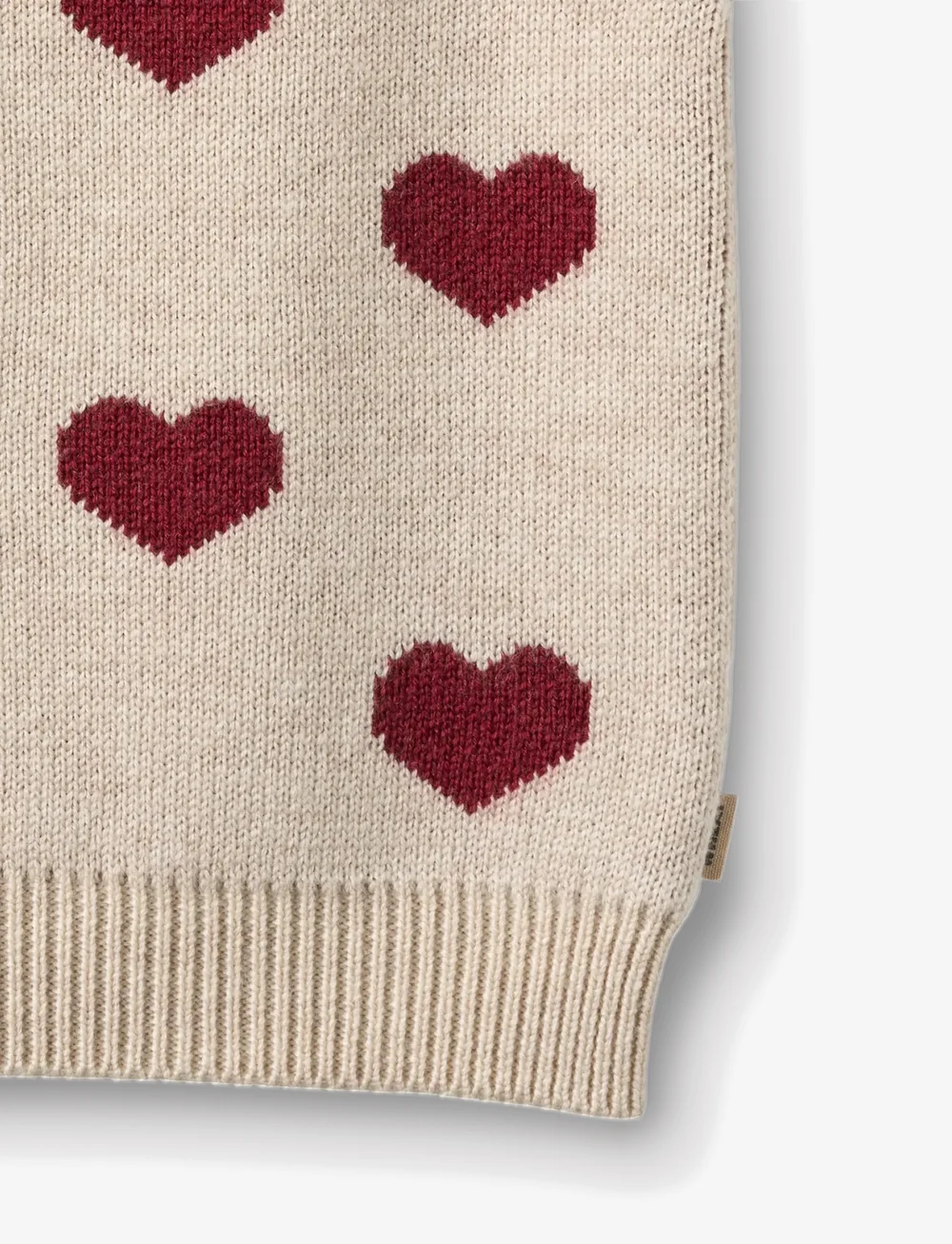 Wheat - Jacquard Vest Gaby - västar - offwhite melange - 2