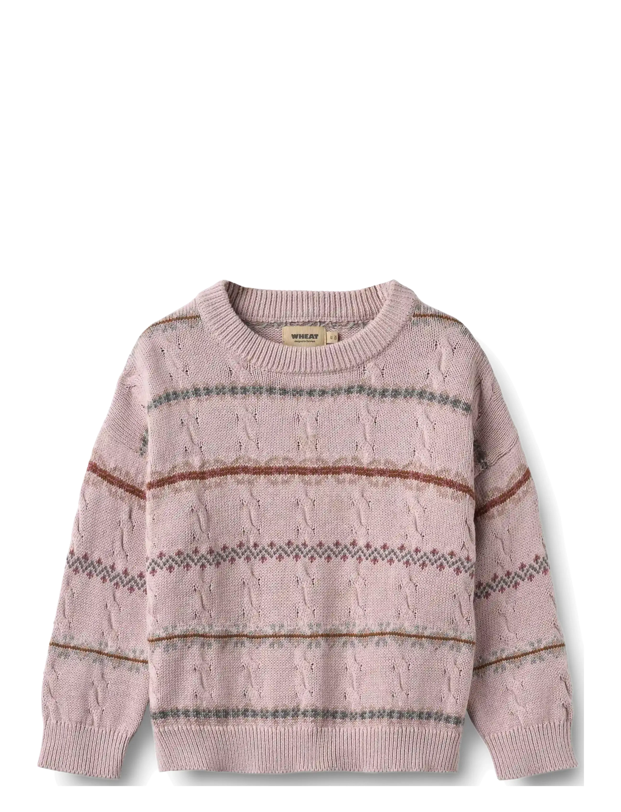 Wheat - Jacquard Knit Harper - trøjer - soft lilac - 1