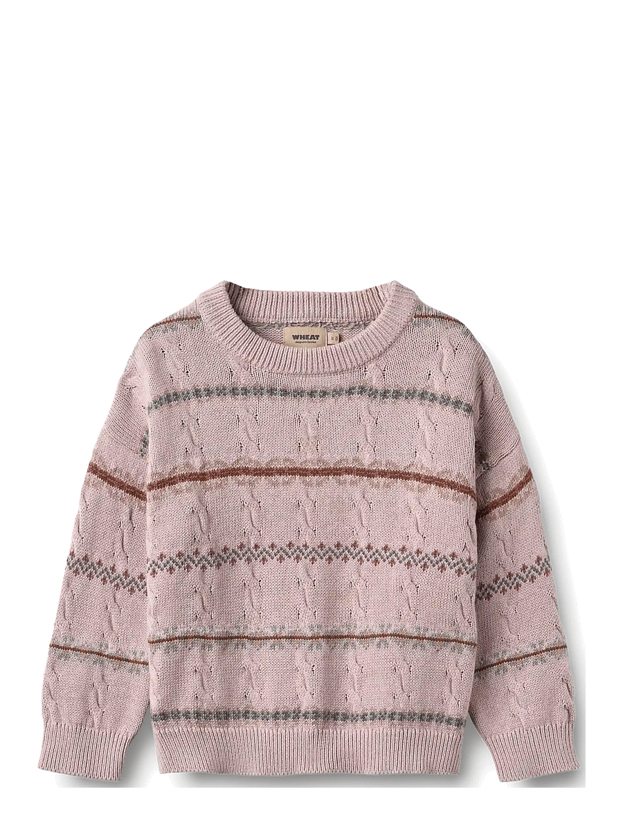 Wheat - Jacquard Knit Harper - pullover - soft lilac - 1