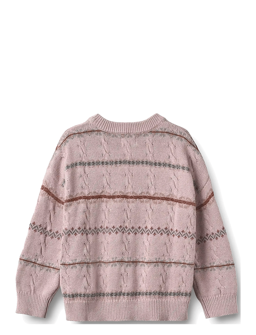 Wheat - Jacquard Knit Harper - pullover - soft lilac - 2