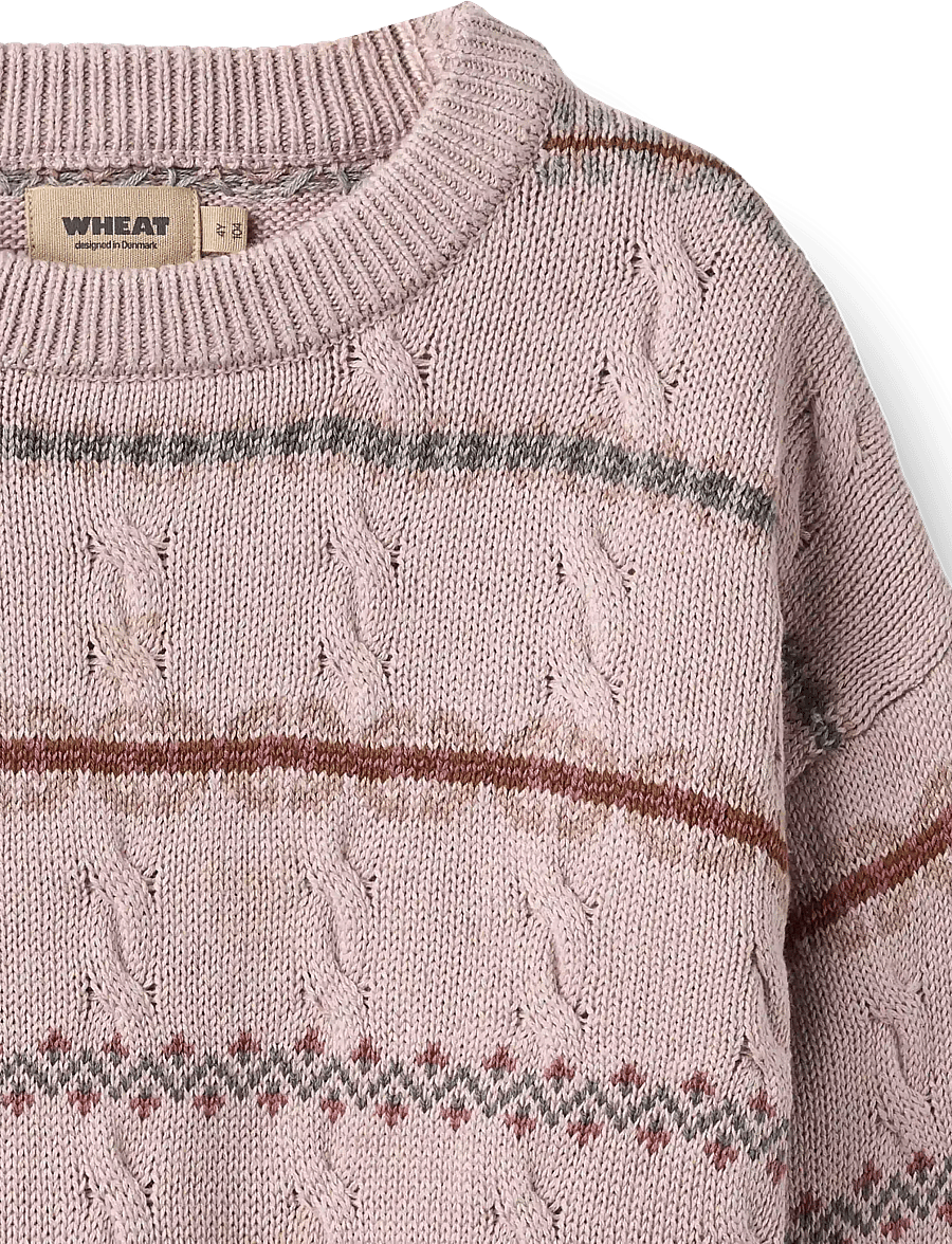 Wheat - Jacquard Knit Harper - pullover - soft lilac - 3