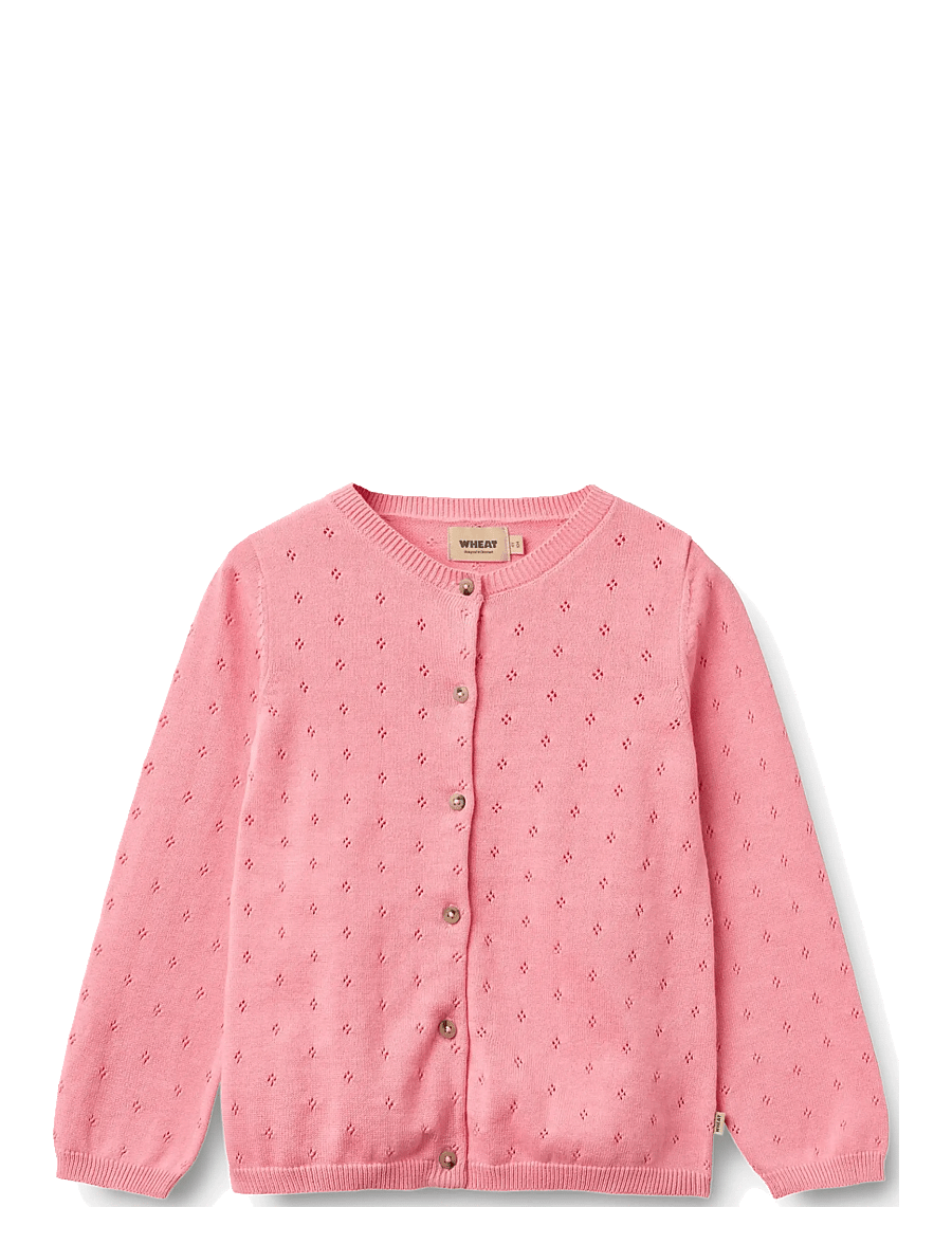 Wheat - Knit Cardigan Maia - cardigans - bubblegum - 0