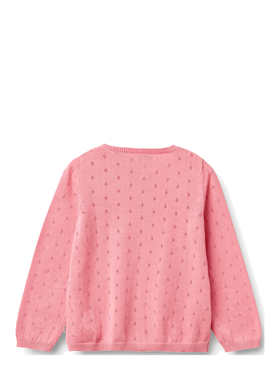 Wheat - Knit Cardigan Maia - cardigans - bubblegum - 1