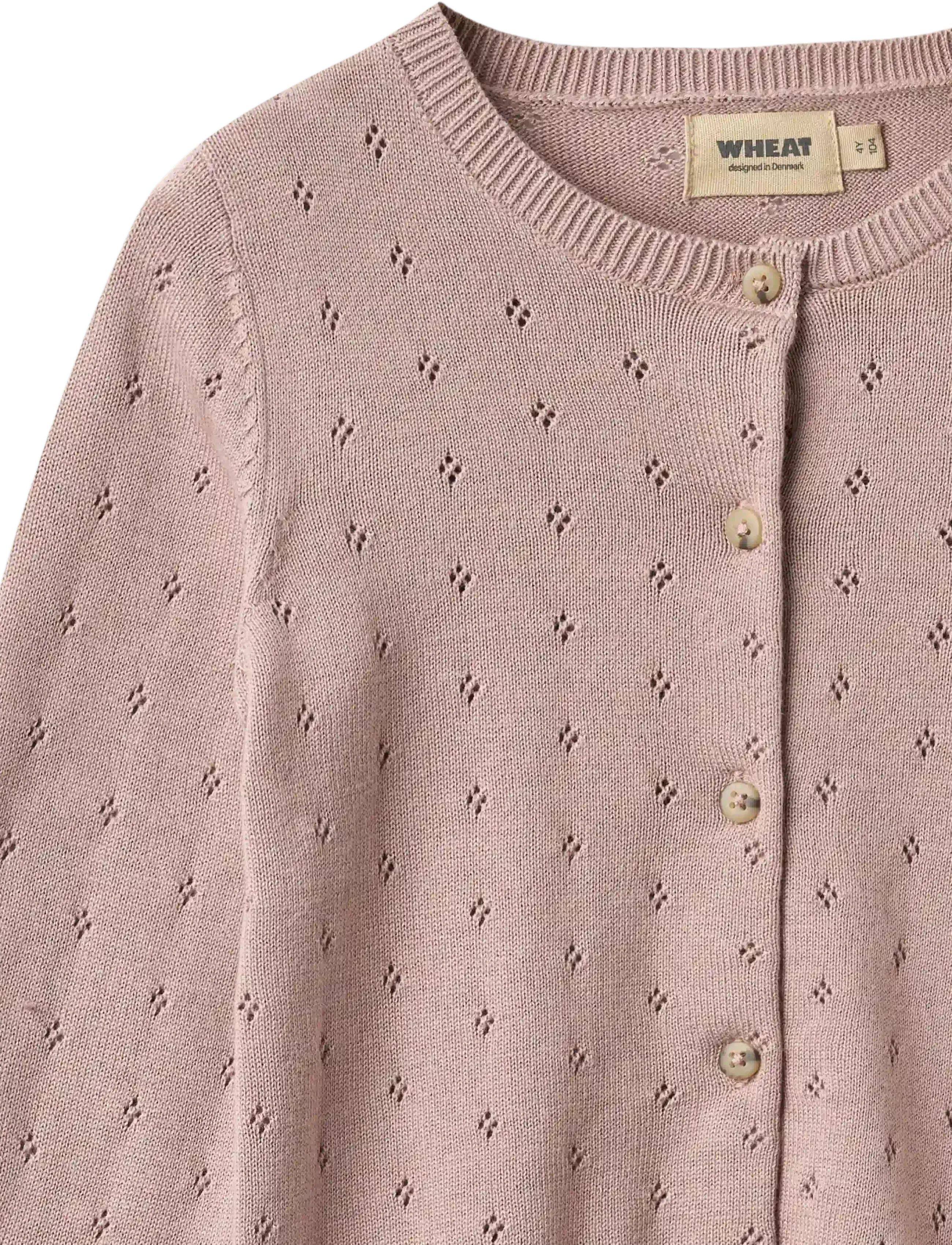 Wheat - Knit Cardigan Maia - cardigans - dry rose - 2