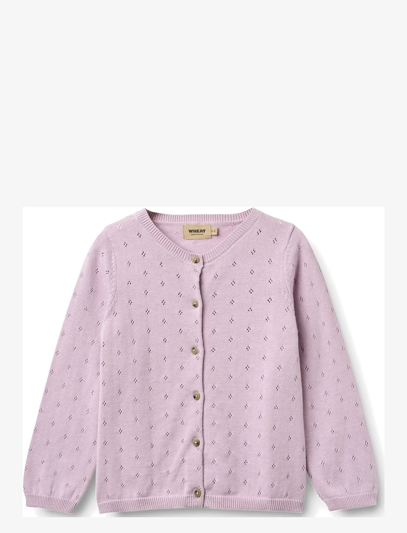 Wheat - Knit Cardigan Maia - cardigans - lavender - 0