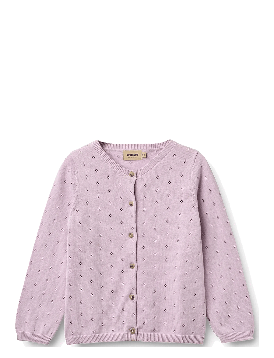 Wheat - Knit Cardigan Maia - neuletakit - lavender - 0