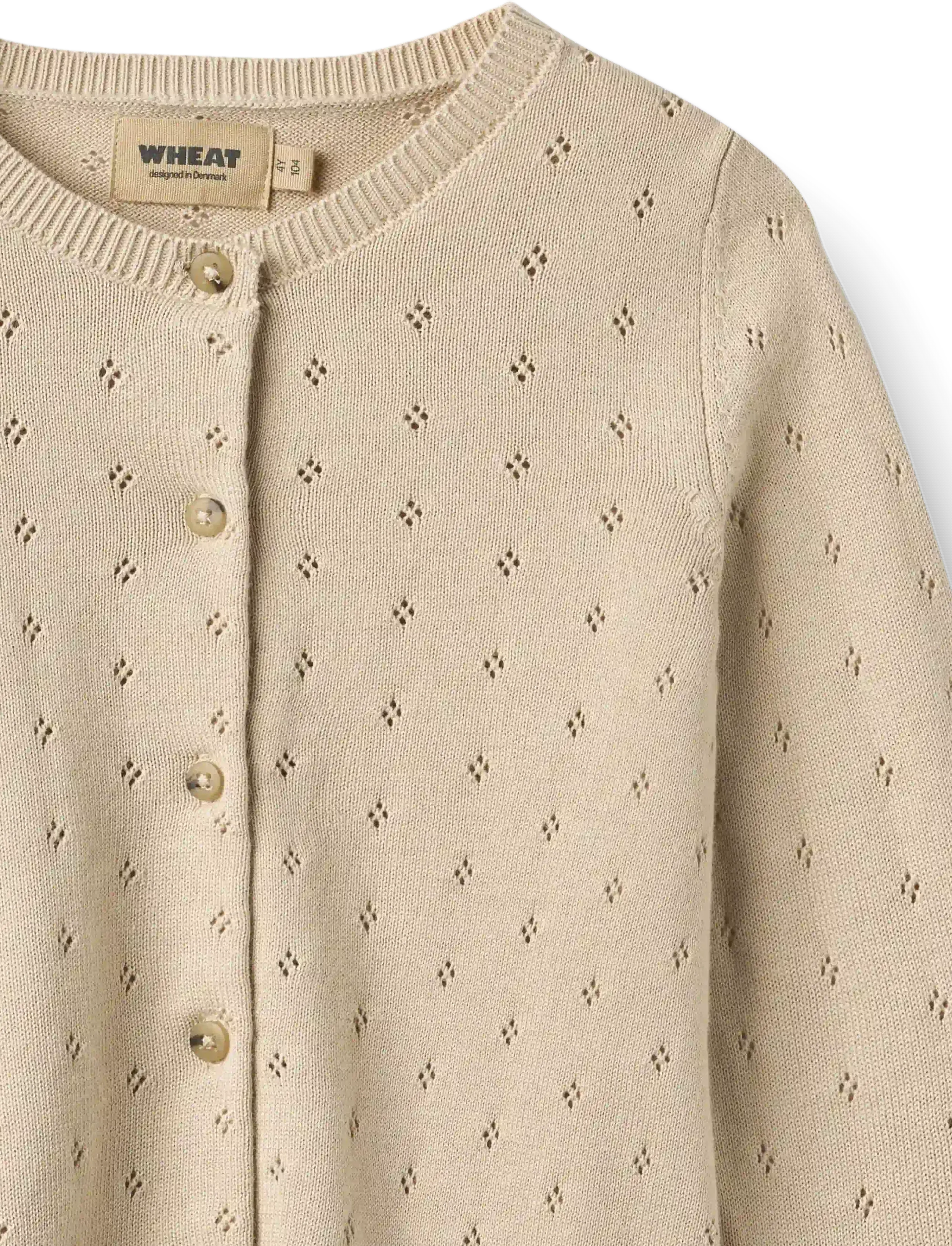 Wheat - Knit Cardigan Maia - cardigans - offwhite - 3