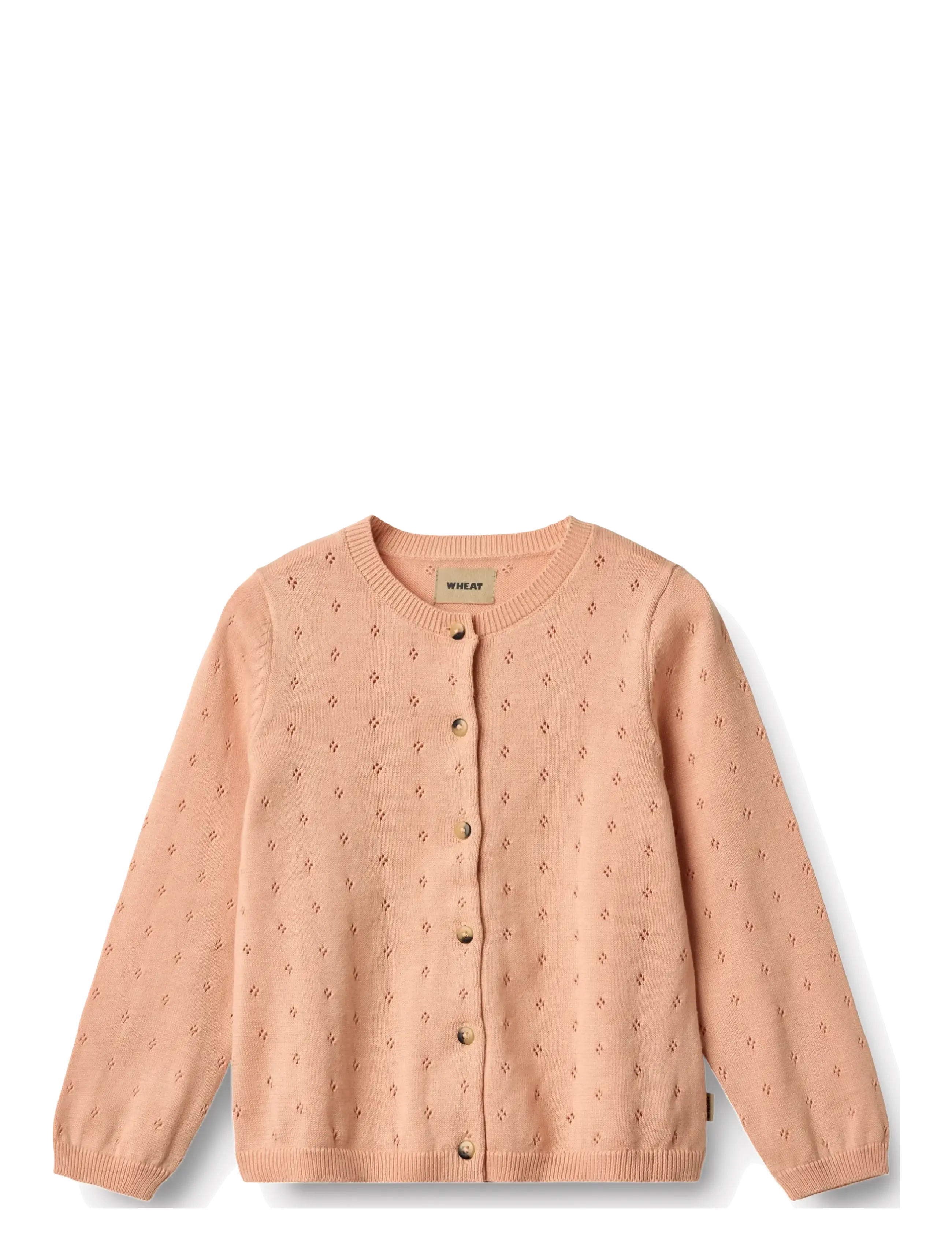 Wheat Knit Cardigan Maia - Wheat - PINK SAND / pink/rose