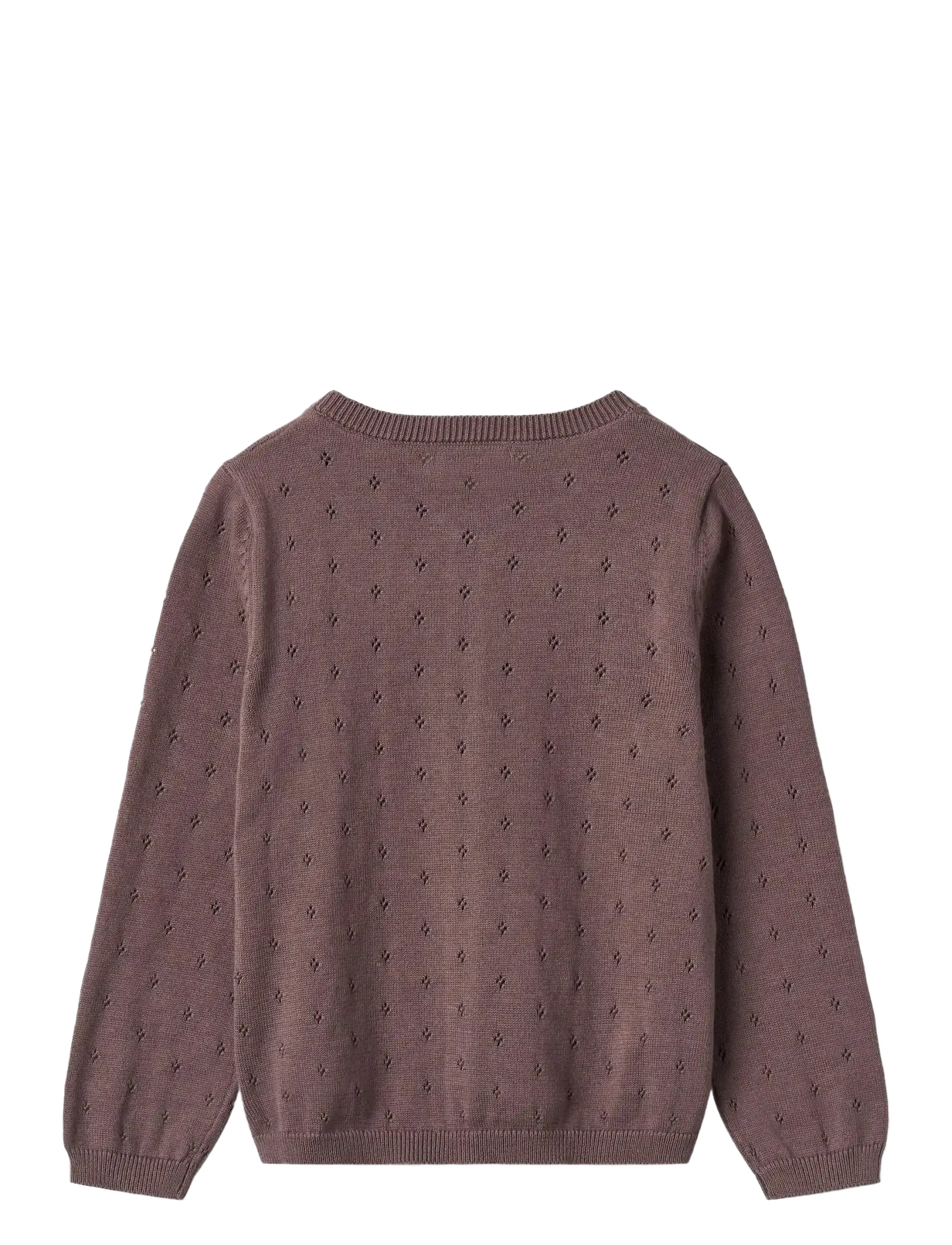 Wheat - Knit Cardigan Maia - cardigans - plum - 1