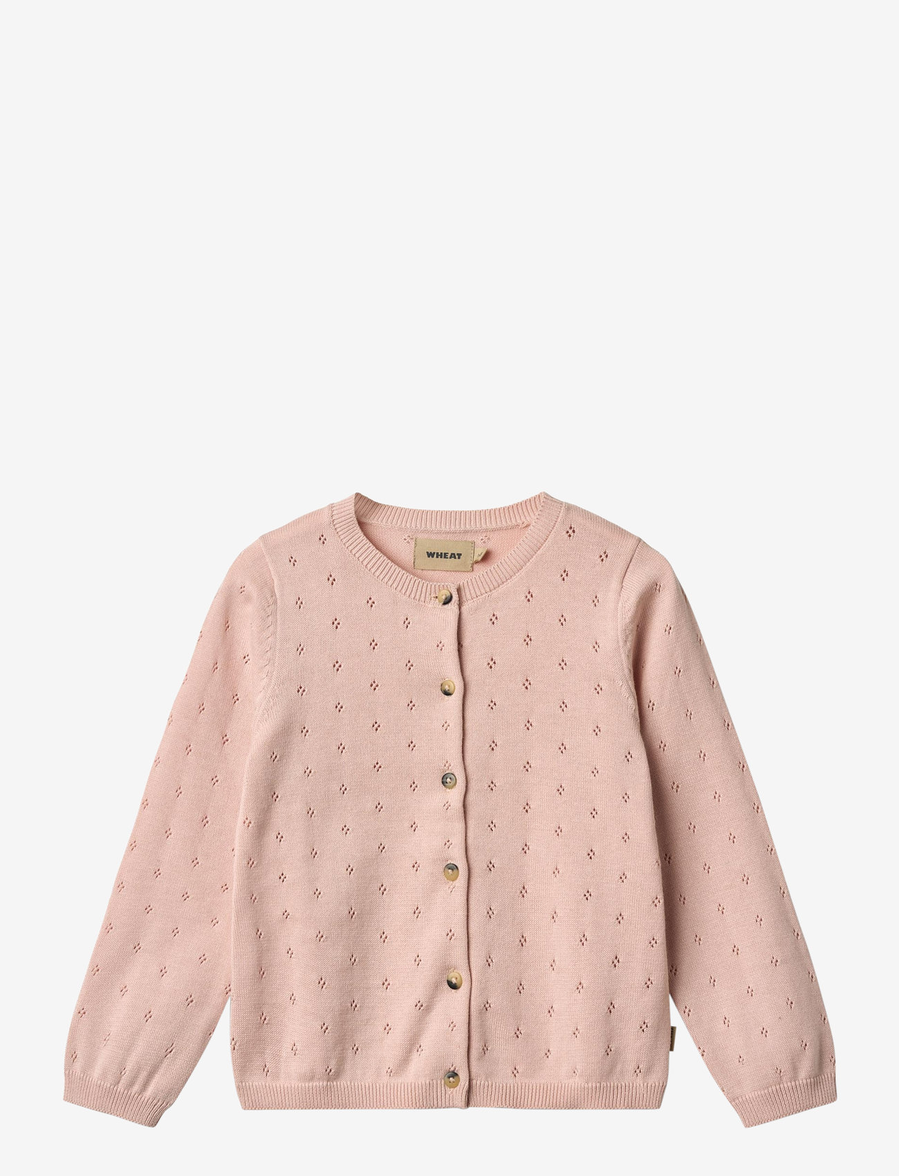 Wheat - Knit Cardigan Maia - cardigans - powder - 0