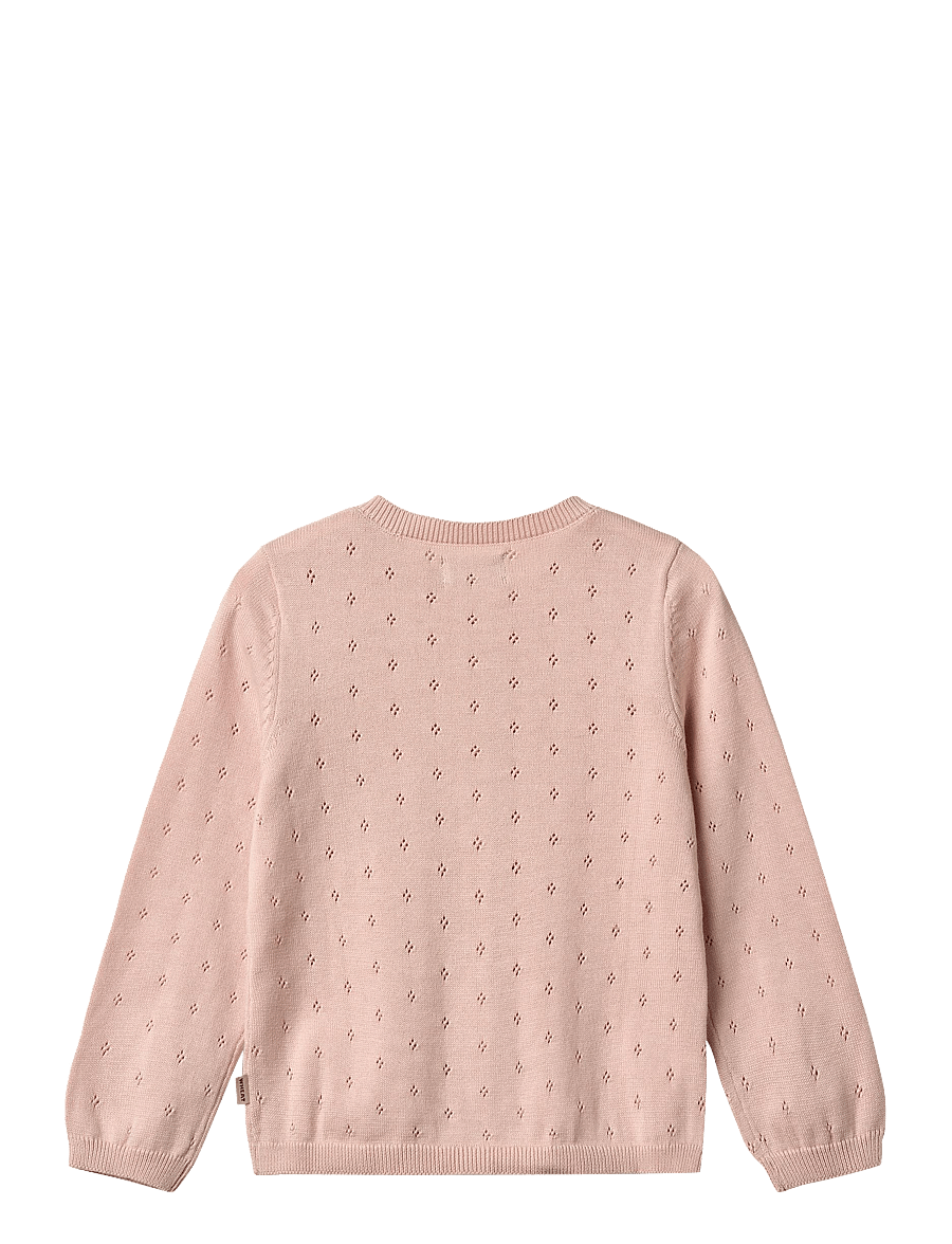Wheat - Knit Cardigan Maia - gebreide vesten - powder - 1